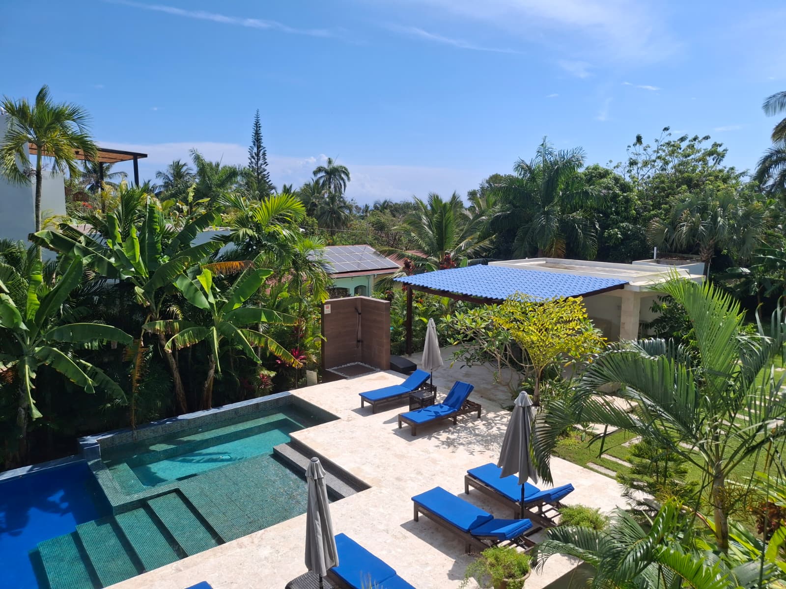 Pool view from balcony