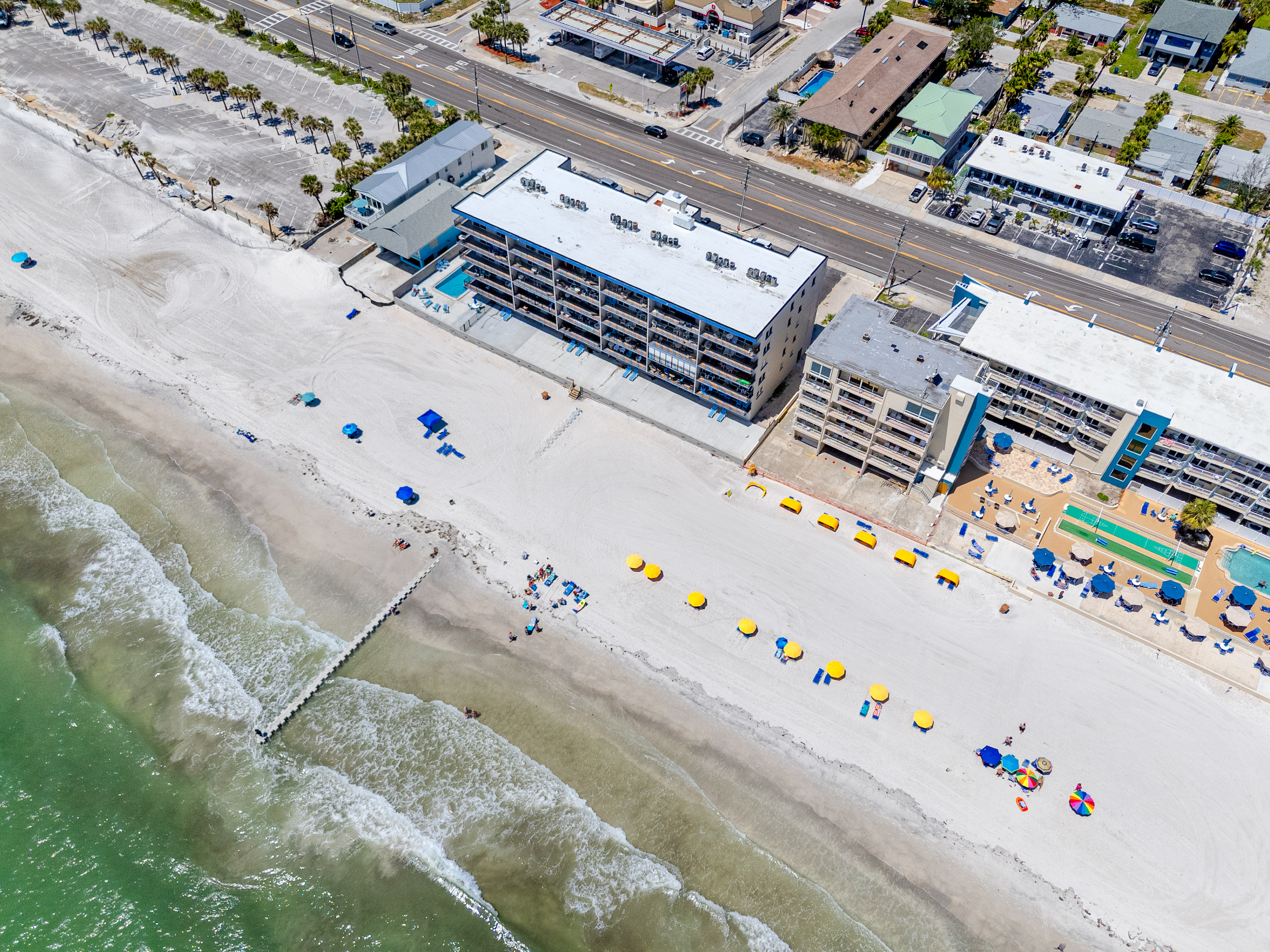 White sand beaches