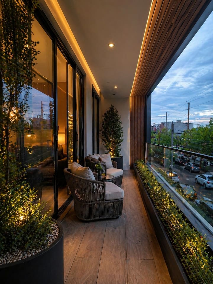 Private balcony
