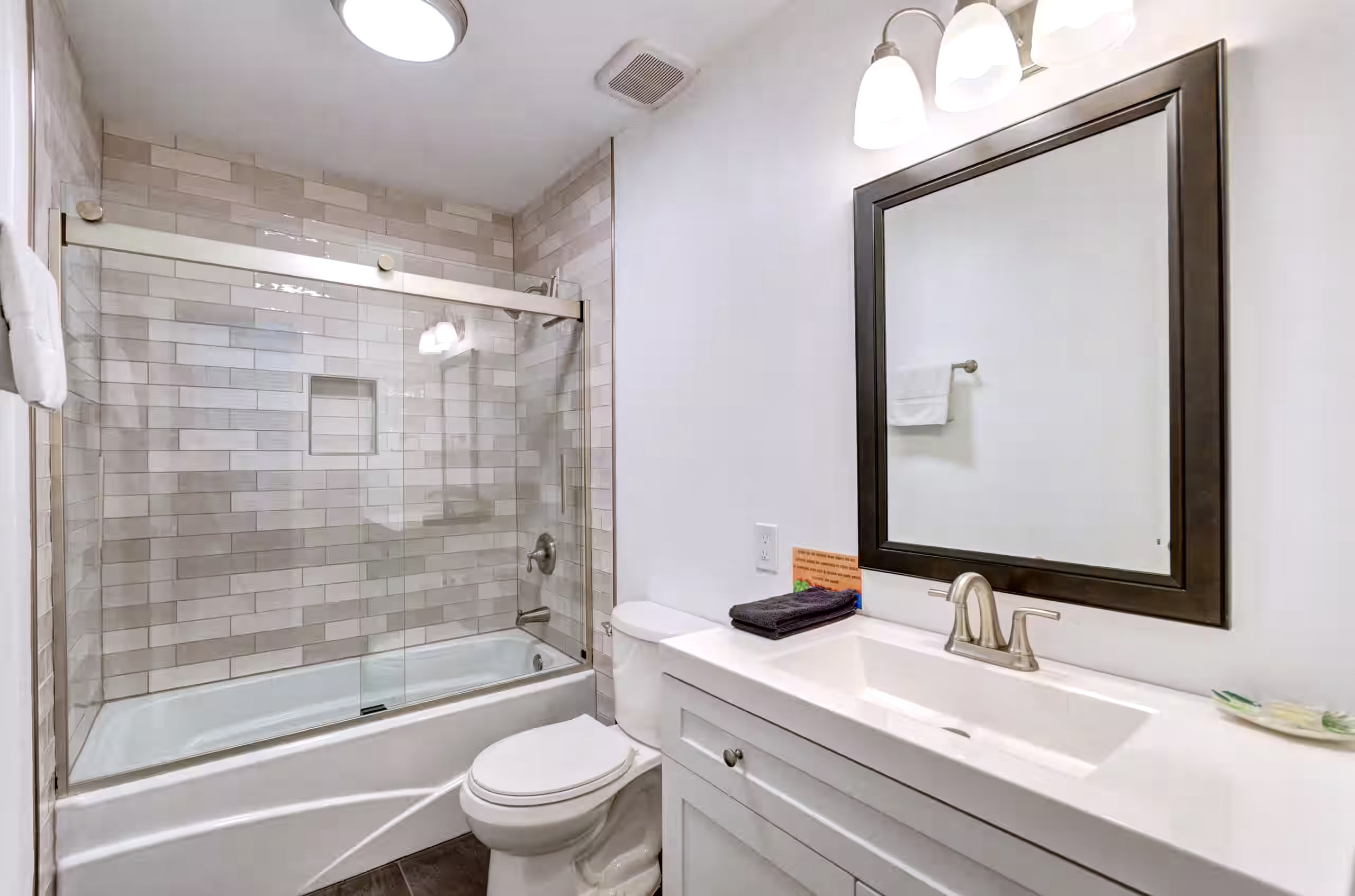 Newly renovated primary bathroom