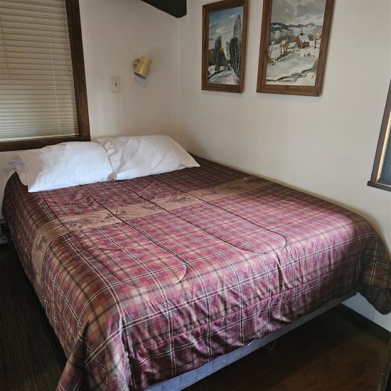 Bedroom: Full-size bed.