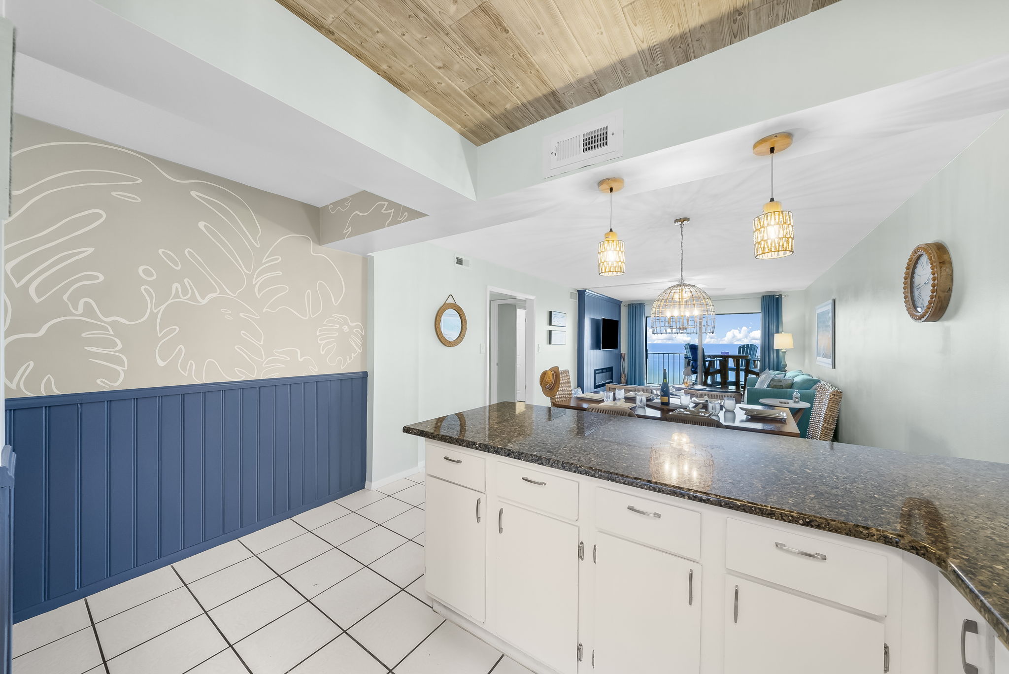 This will be your new happy place with a view like this from the kitchen island.