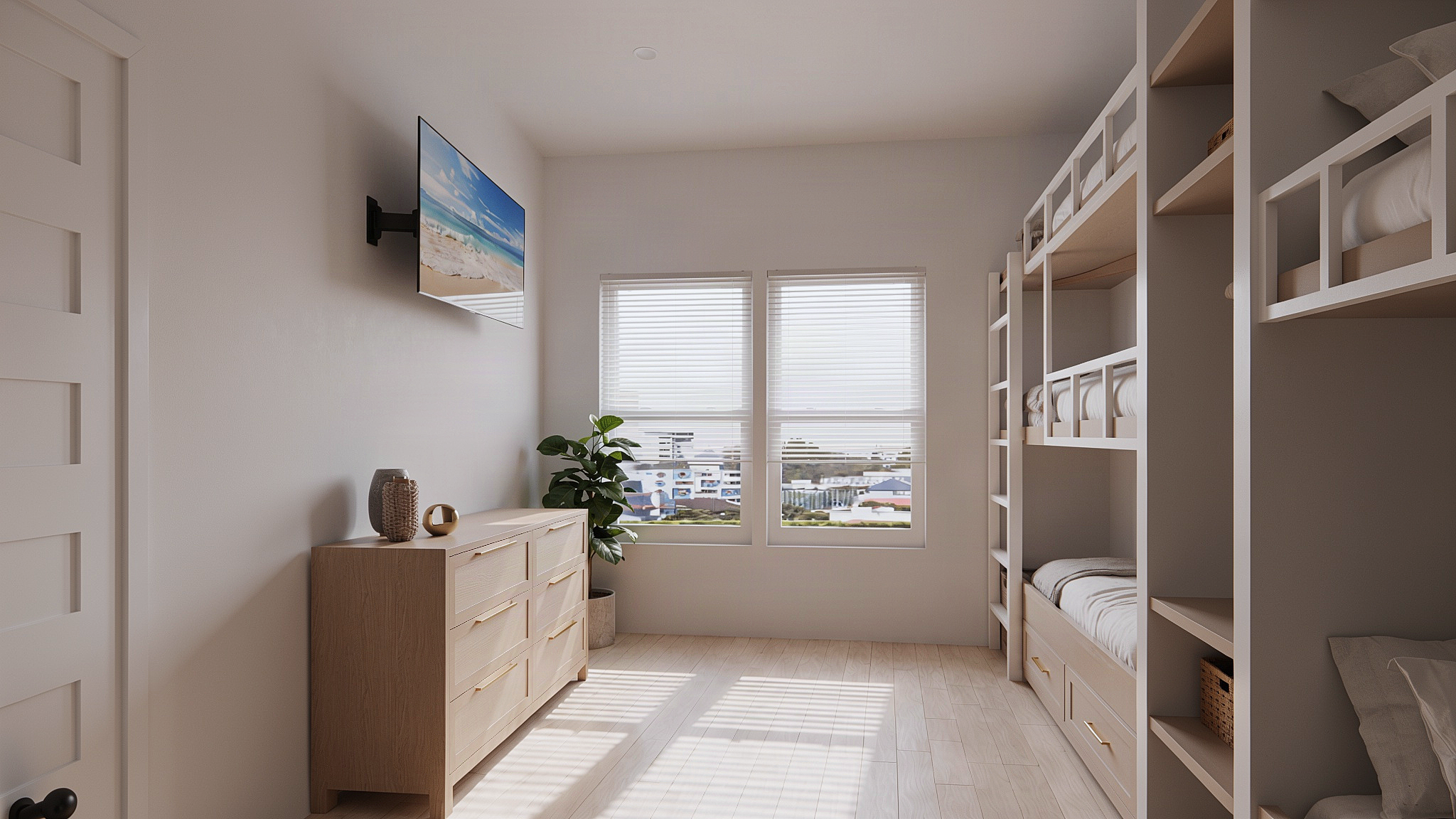 Bedroom # 6 | Bunk Room - Six Queens | Rendering