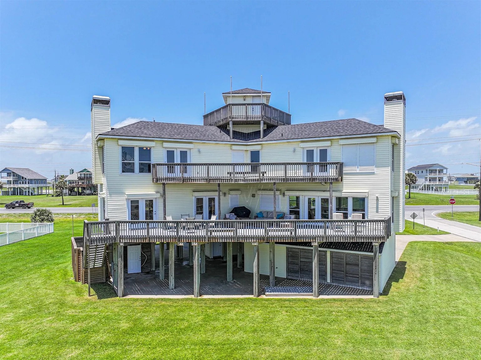 Every bedroom has access to large decks and balconies.