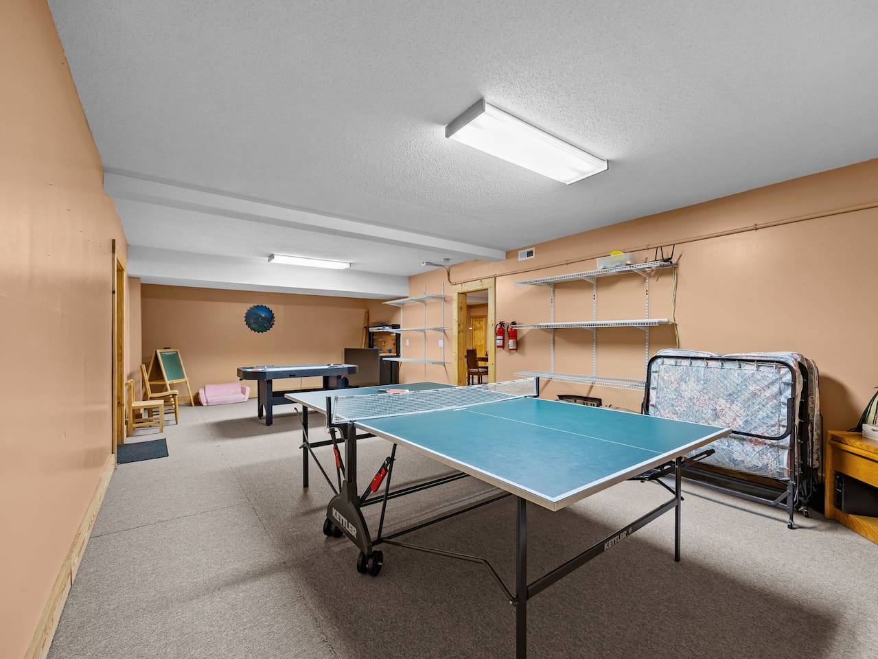 Entertainment area of the cabin - pingpong - air hockey- and more