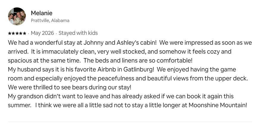Here's what folks have to say about Moonshine Mountain...