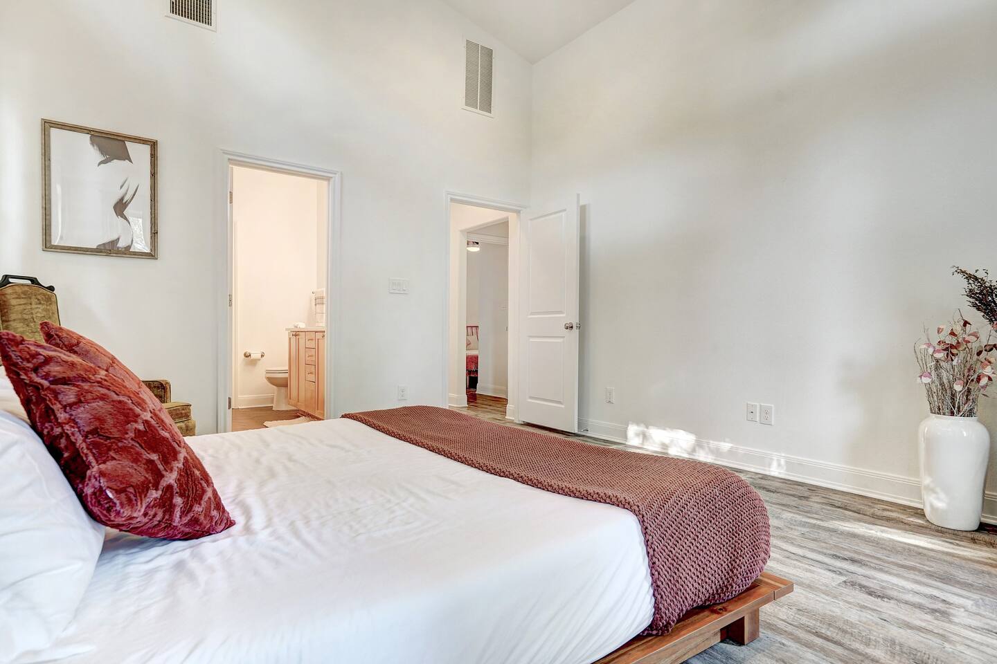 Master bathroom that connects to the master bathroom which includes spa-styled shower.