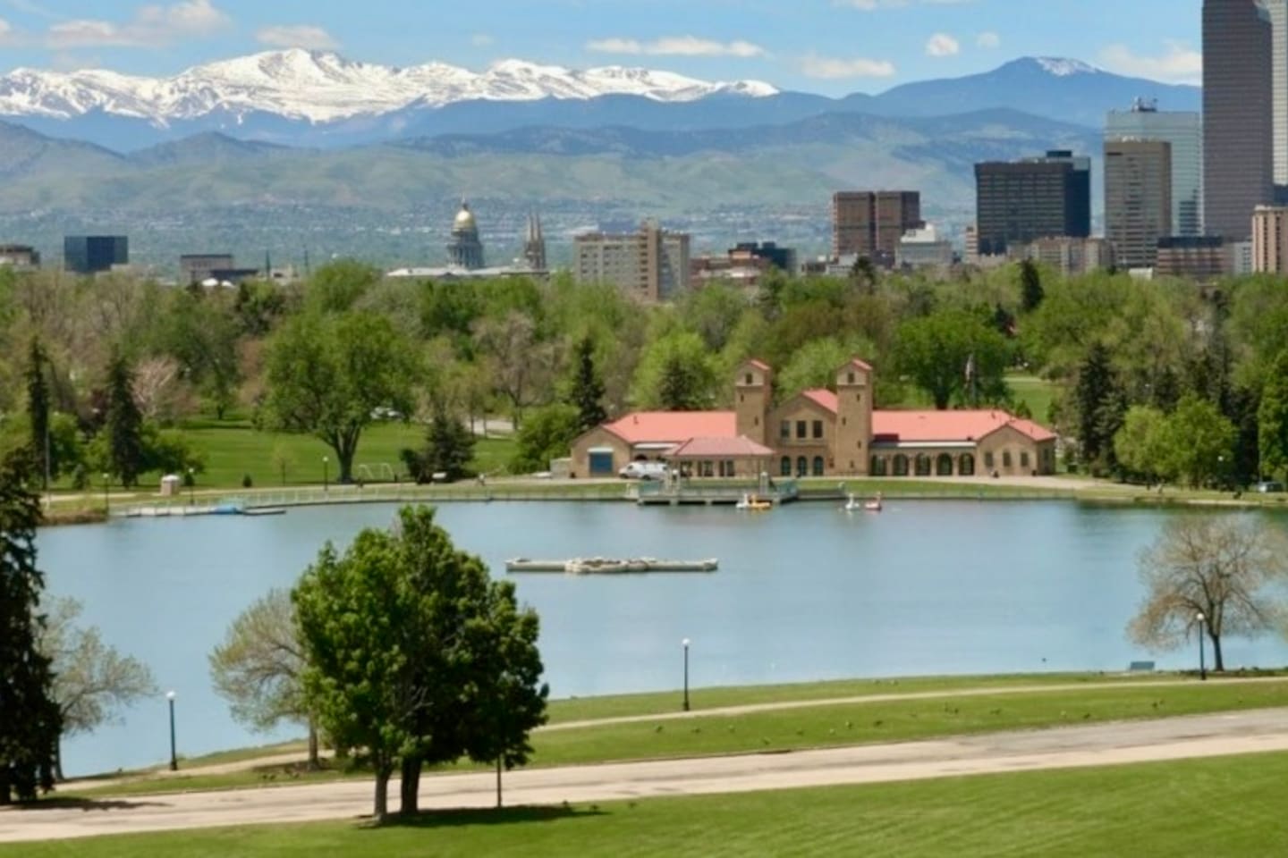 Beautiful Wash Park less than a mile from our home. 
