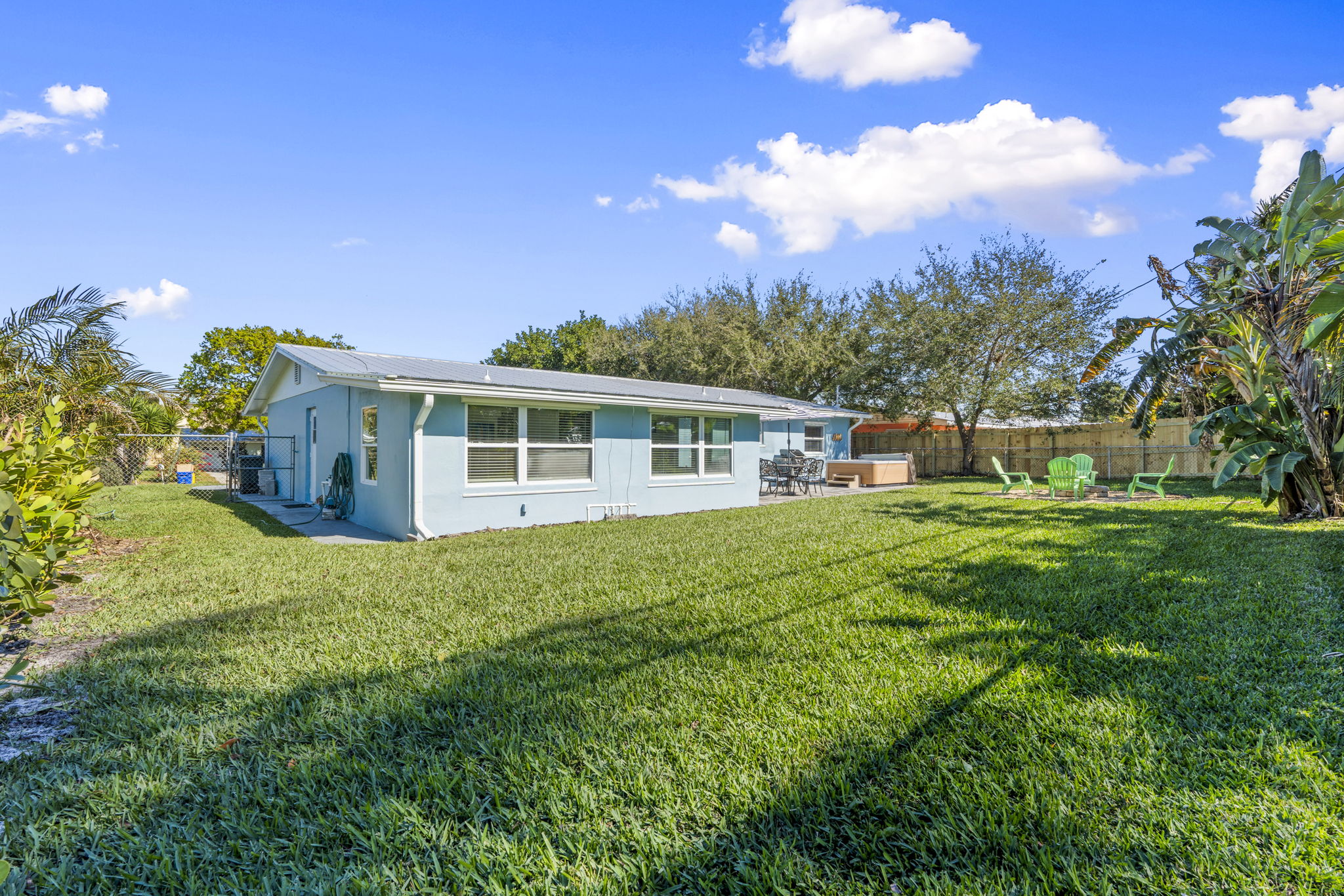 Fenced in yard