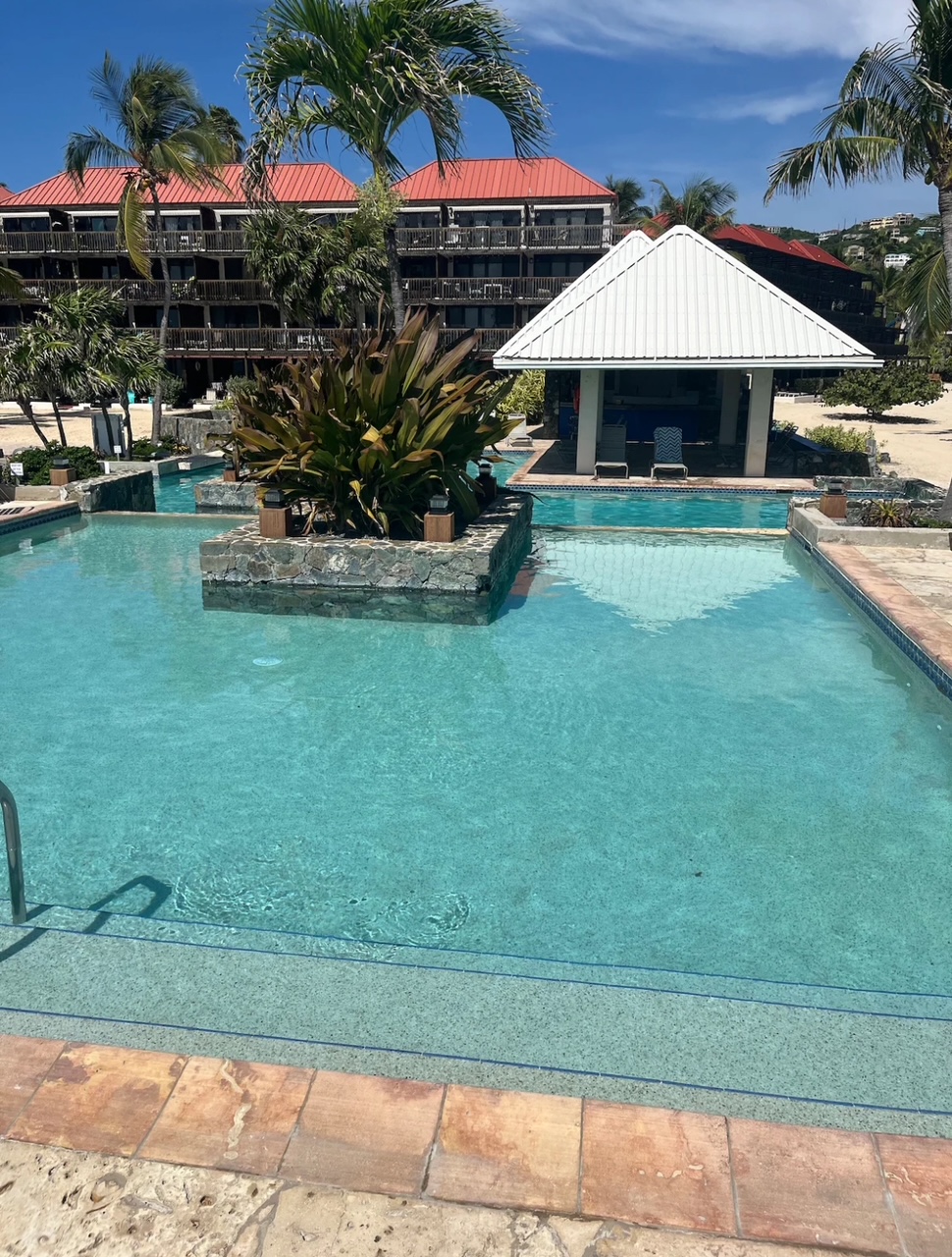 Pool with Building A in background