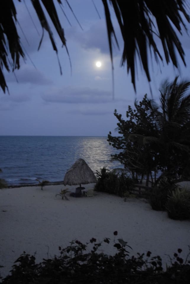 Watch the moon rise from the balcony
