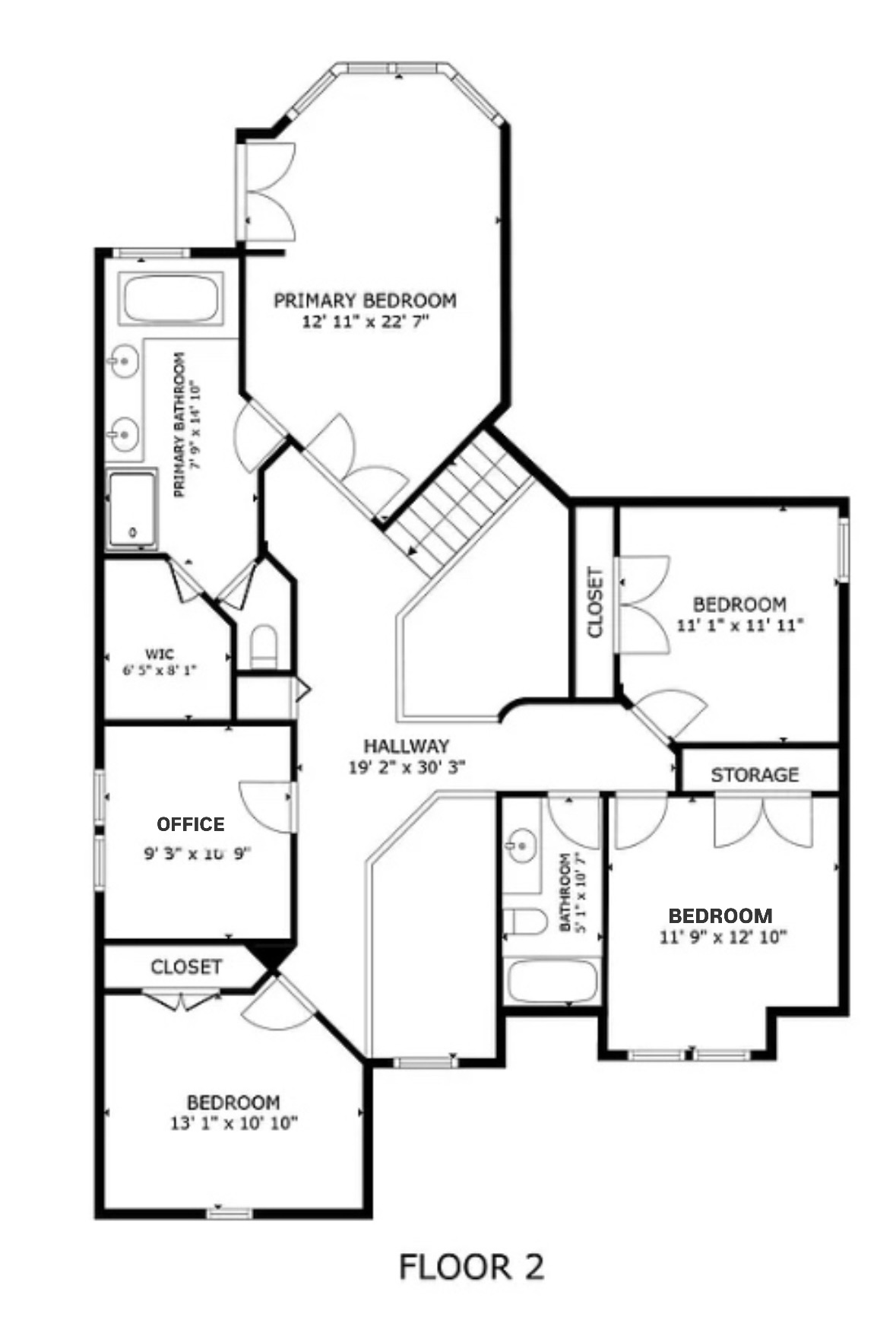 Second floor layout