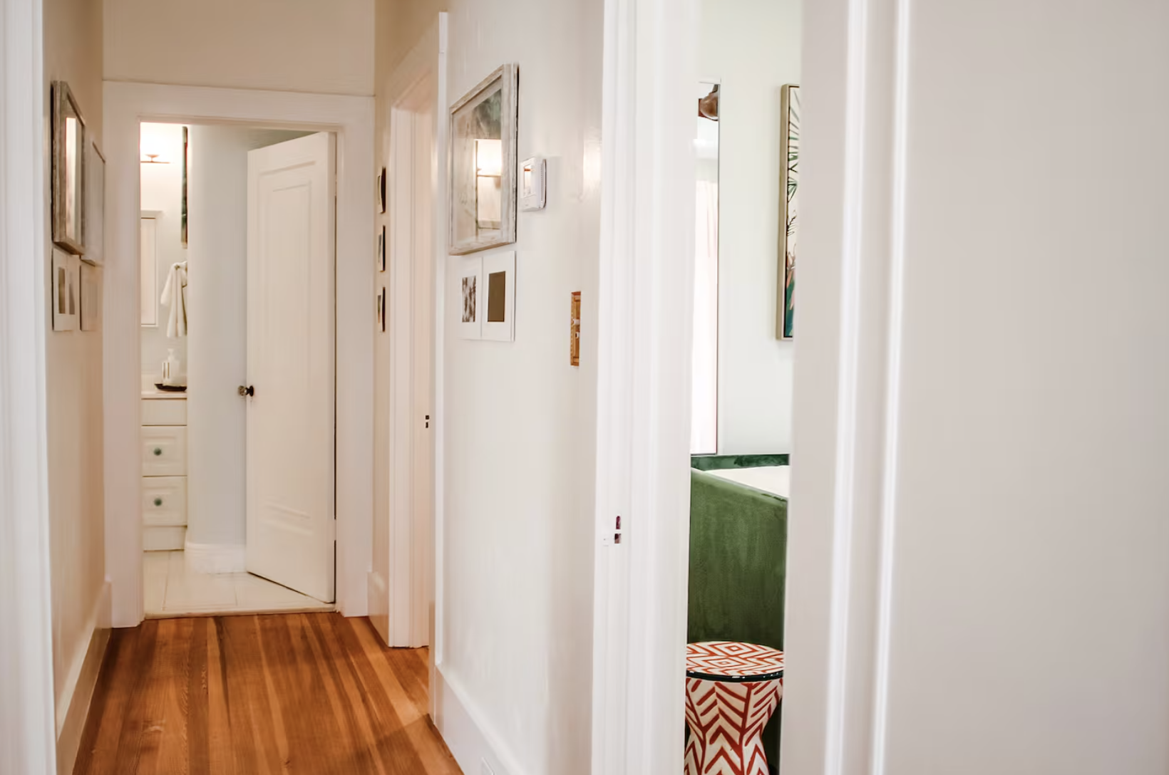 Head upstairs to find your bedroom.