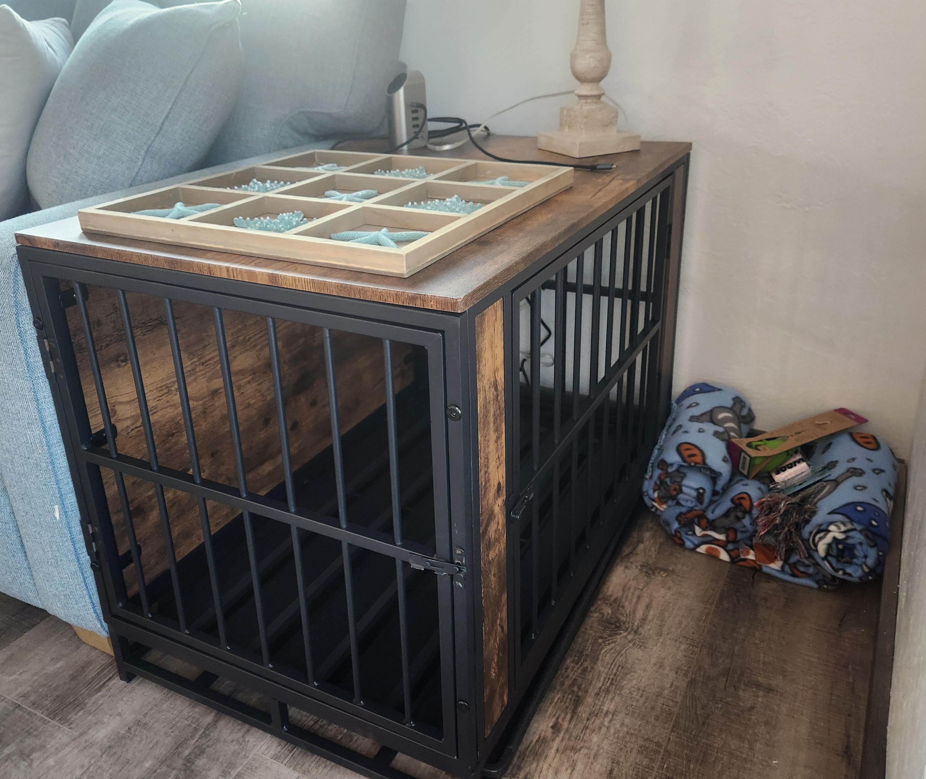 crate provided for pets
