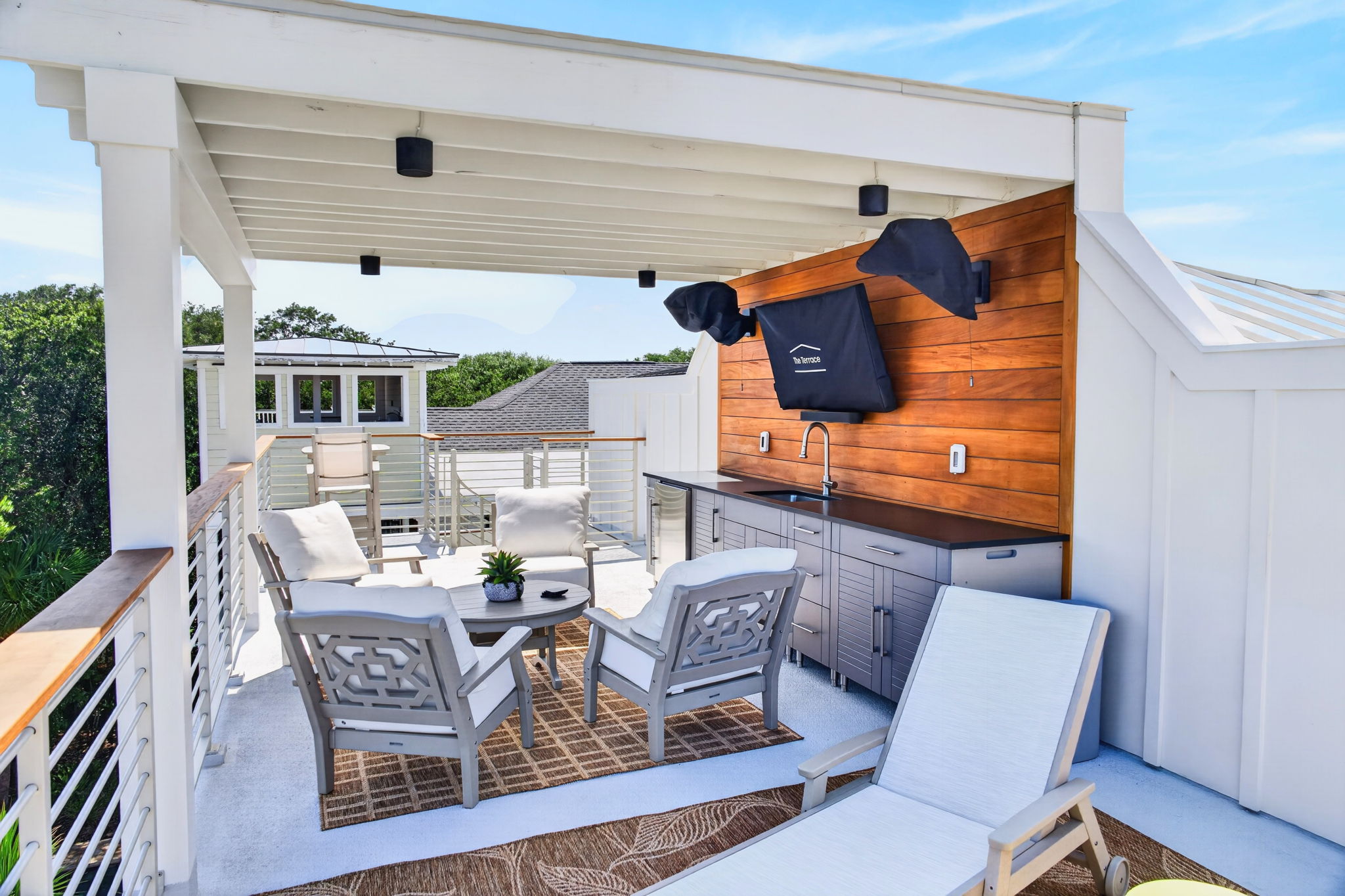 Rooftop Deck | Tahanan Palms | 3 38th Ave | IOP Escapes