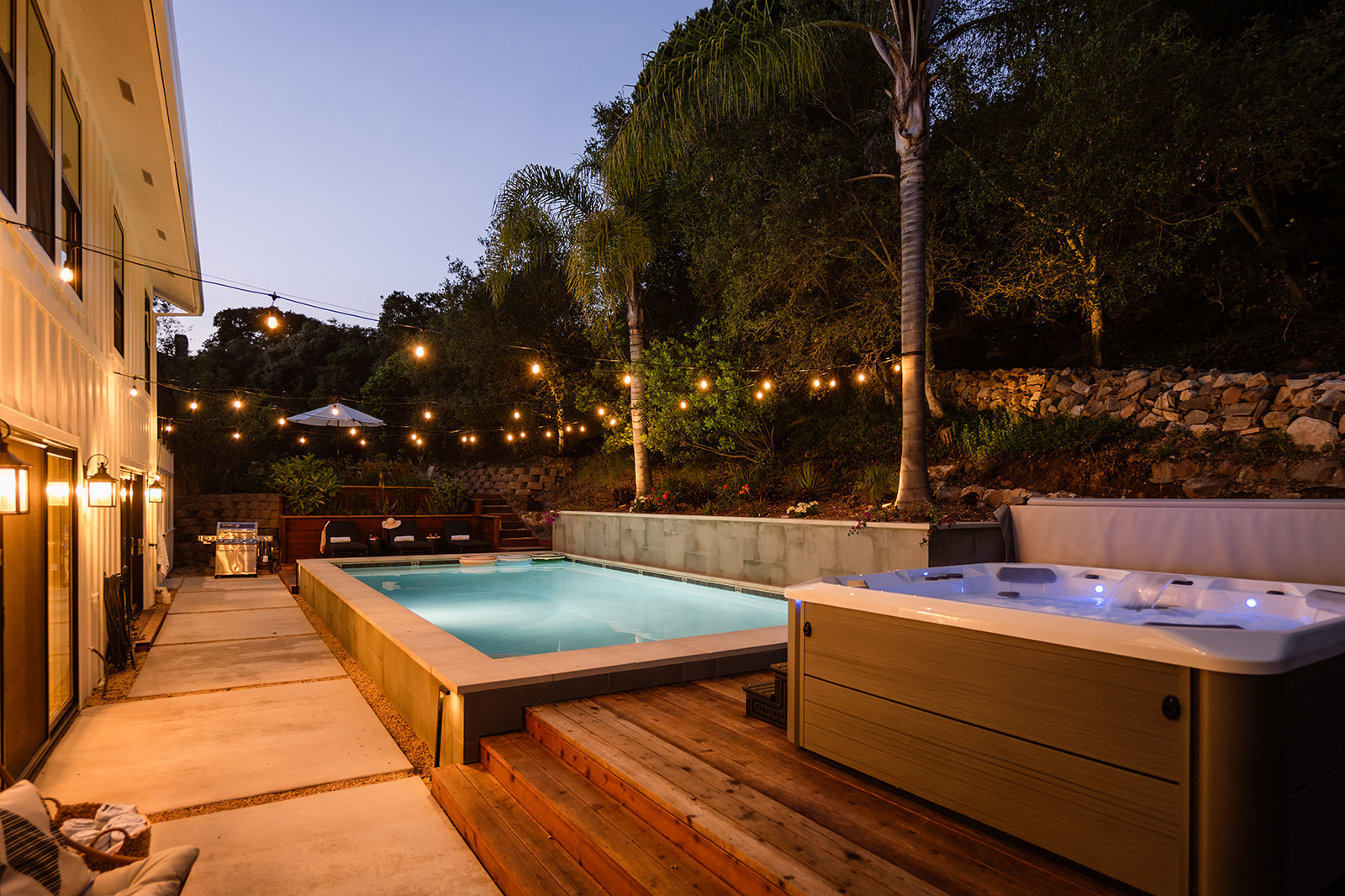 Pool Oasis, Spa, Outdoor Shower