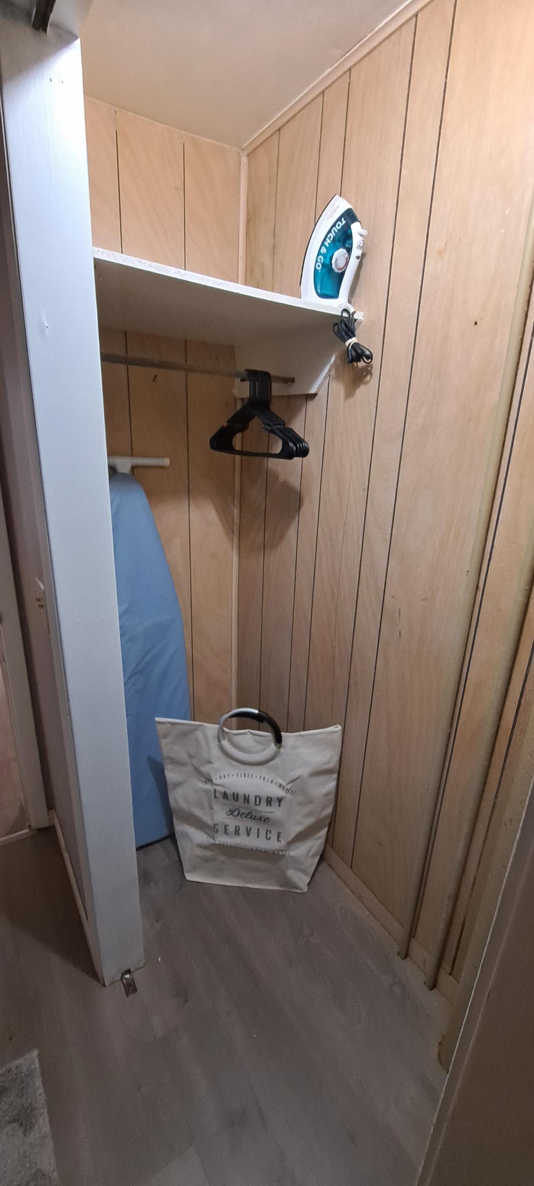 Spacious and organized—our closet provides plenty of room to store and neatly arrange your belongings.