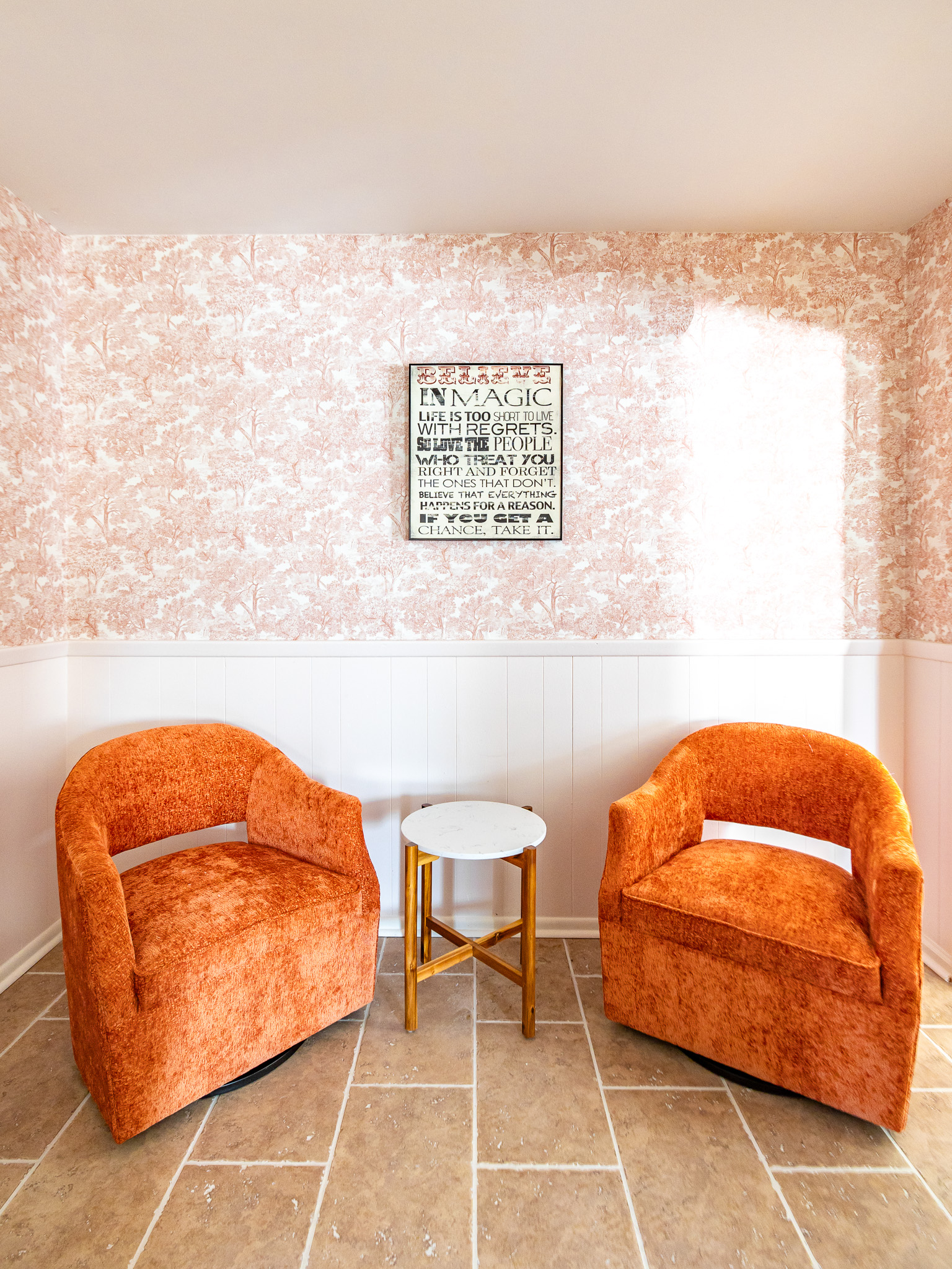 Comfy accent chairs for that homey feel