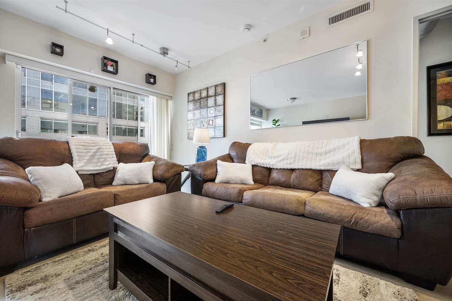 Super comfortable couches.