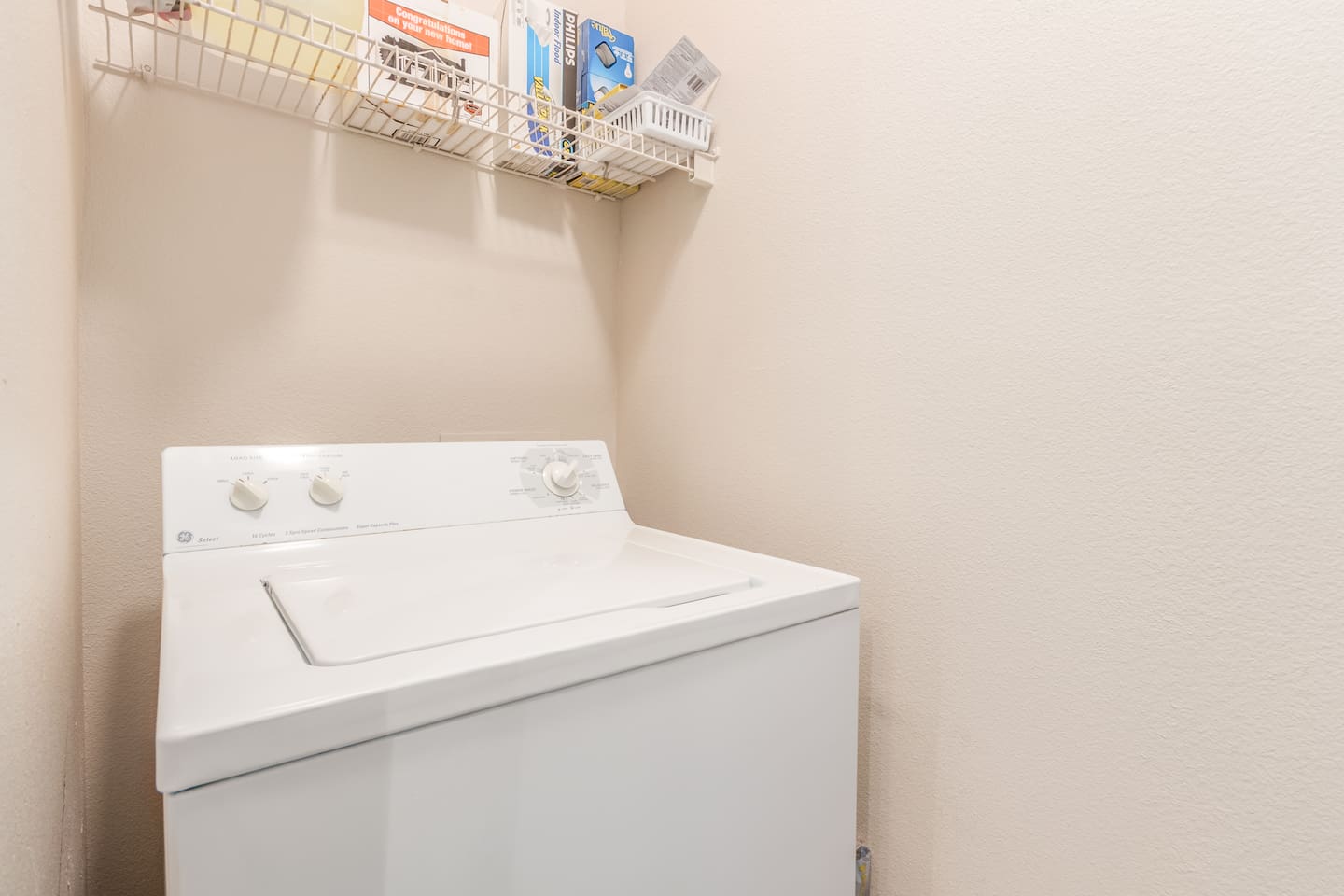 Laundry essentials available to make short or extended stays easier.