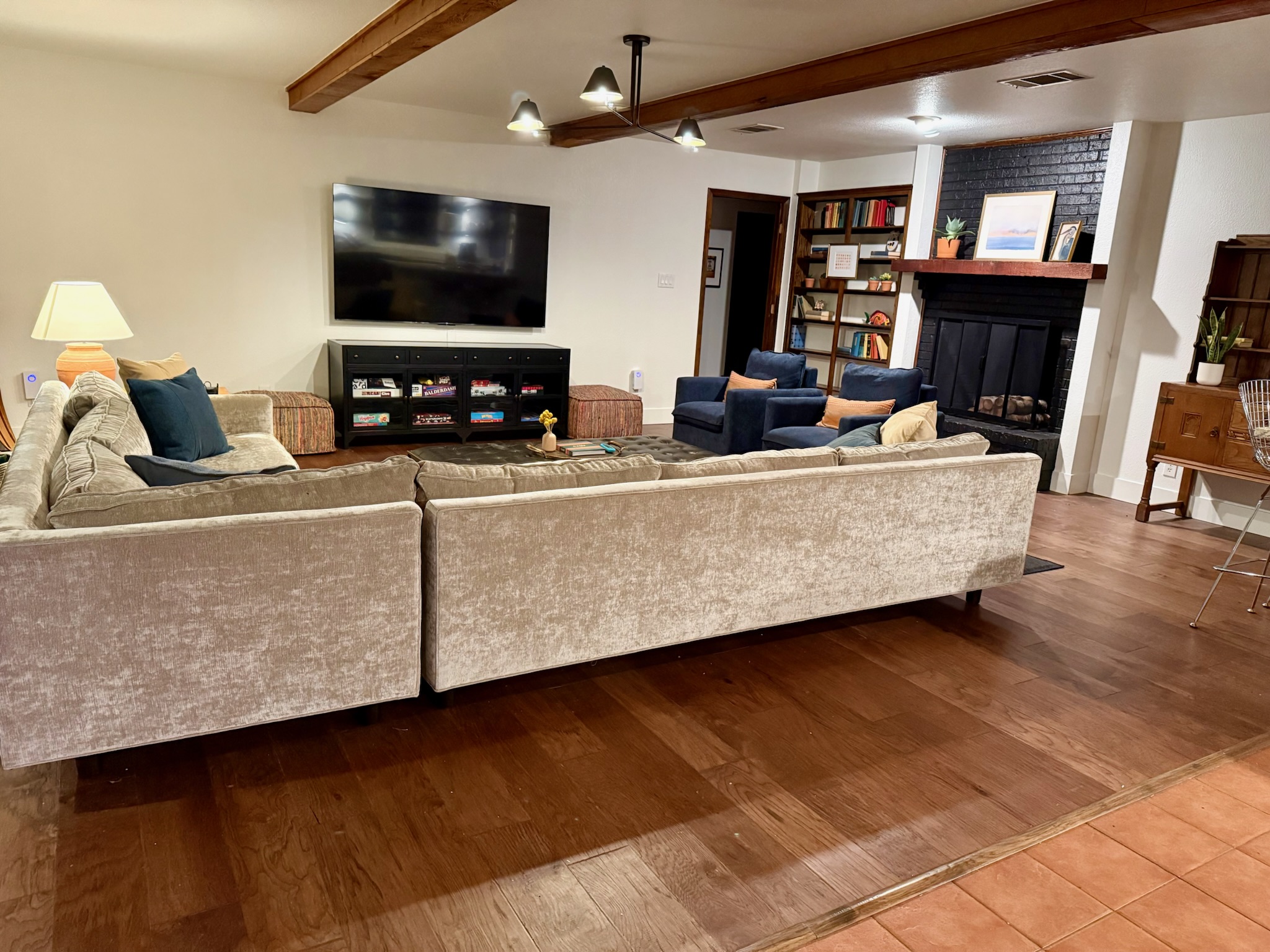 Seating for all in the large living room