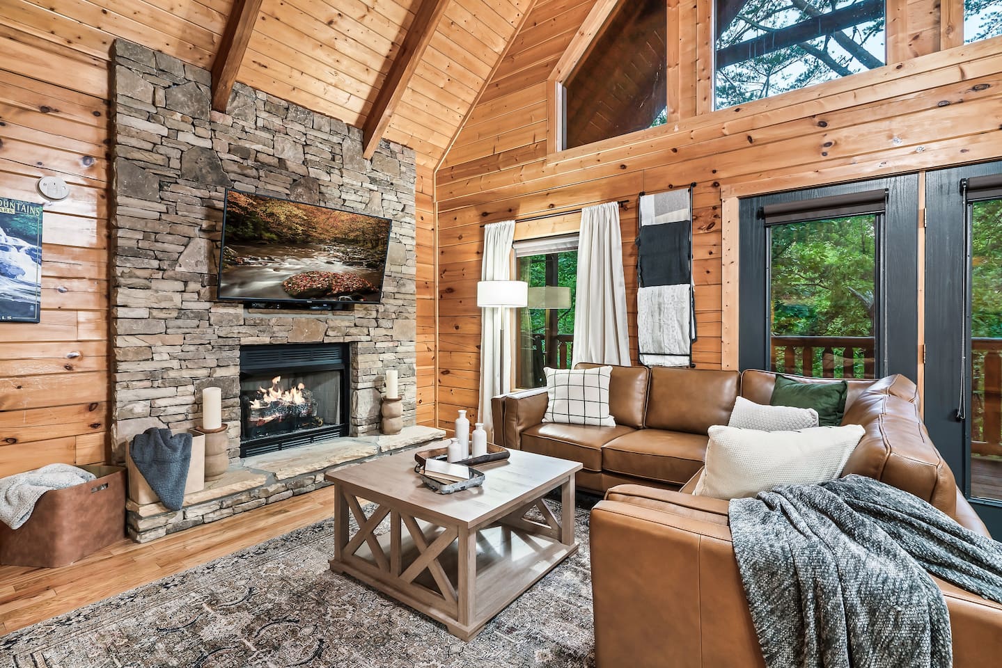 Relax in the cozy living room