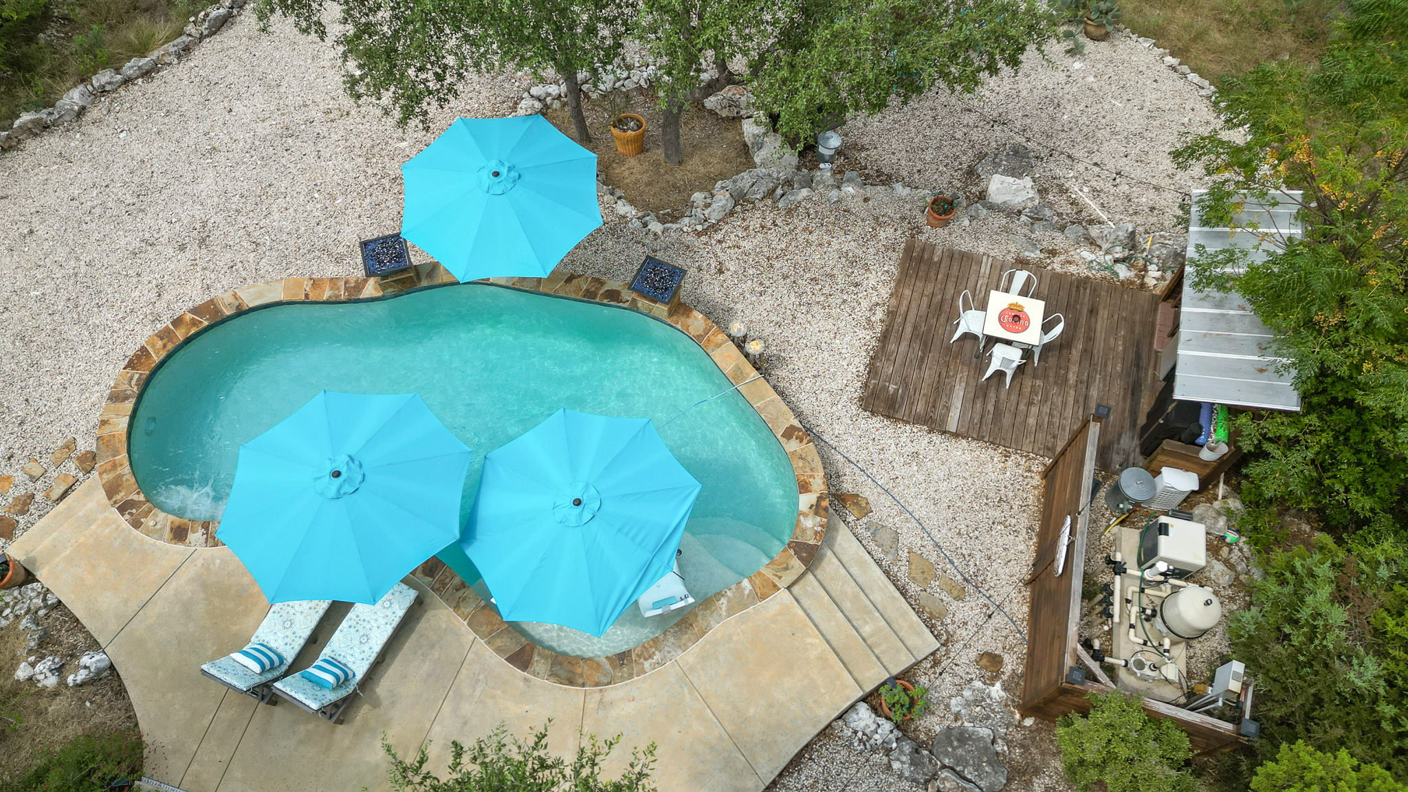 String lights and wide-open Texas skies