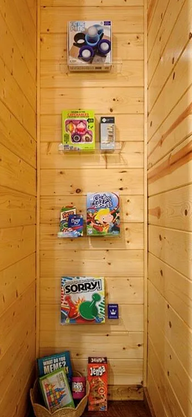 Fun family-friendly game and activity area for guests of all ages