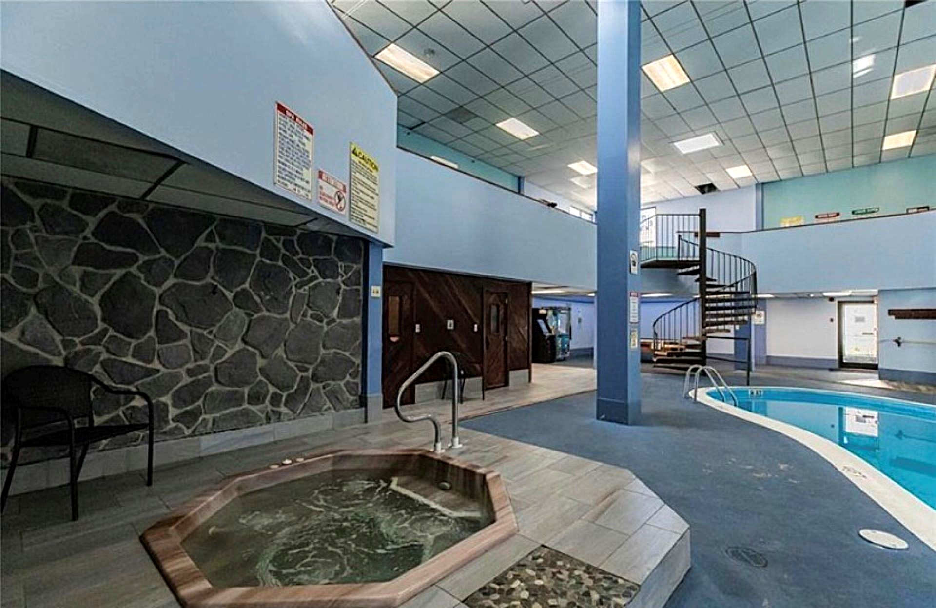 Unwind in the hot tub after a day on the slopes or trails. Steam room and dry sauna available as well.