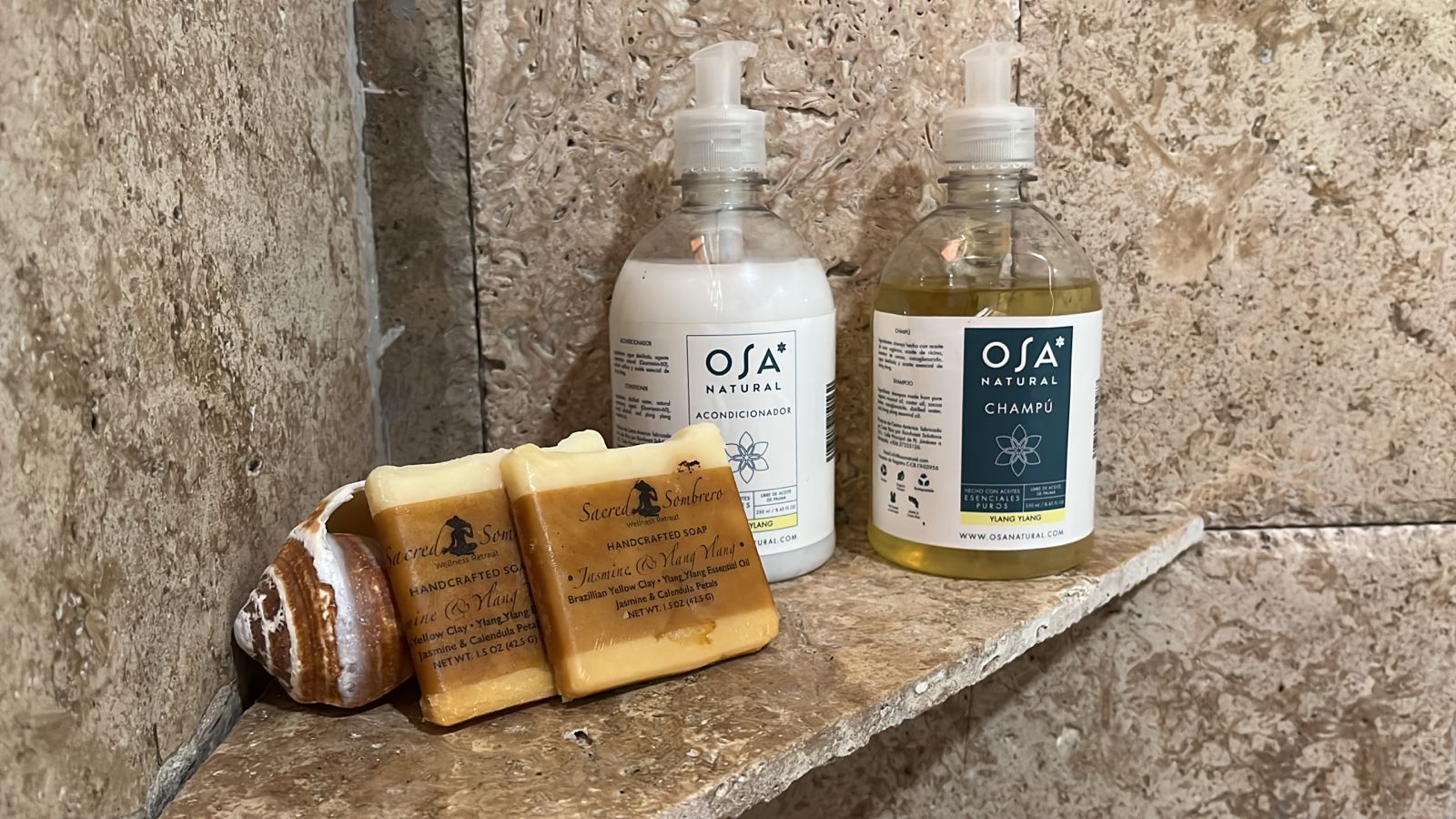 Local bathroom amenities for guest use.