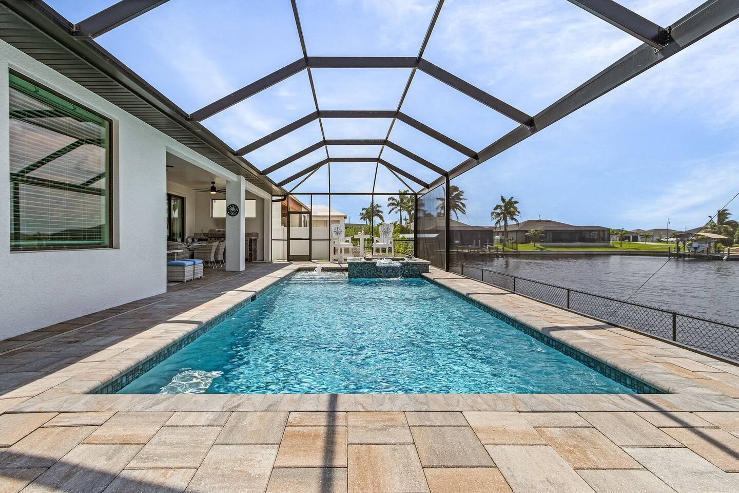 Enjoy a refreshing dip in the crystal-clear saltwater pool and unwind in the luxurious spa!