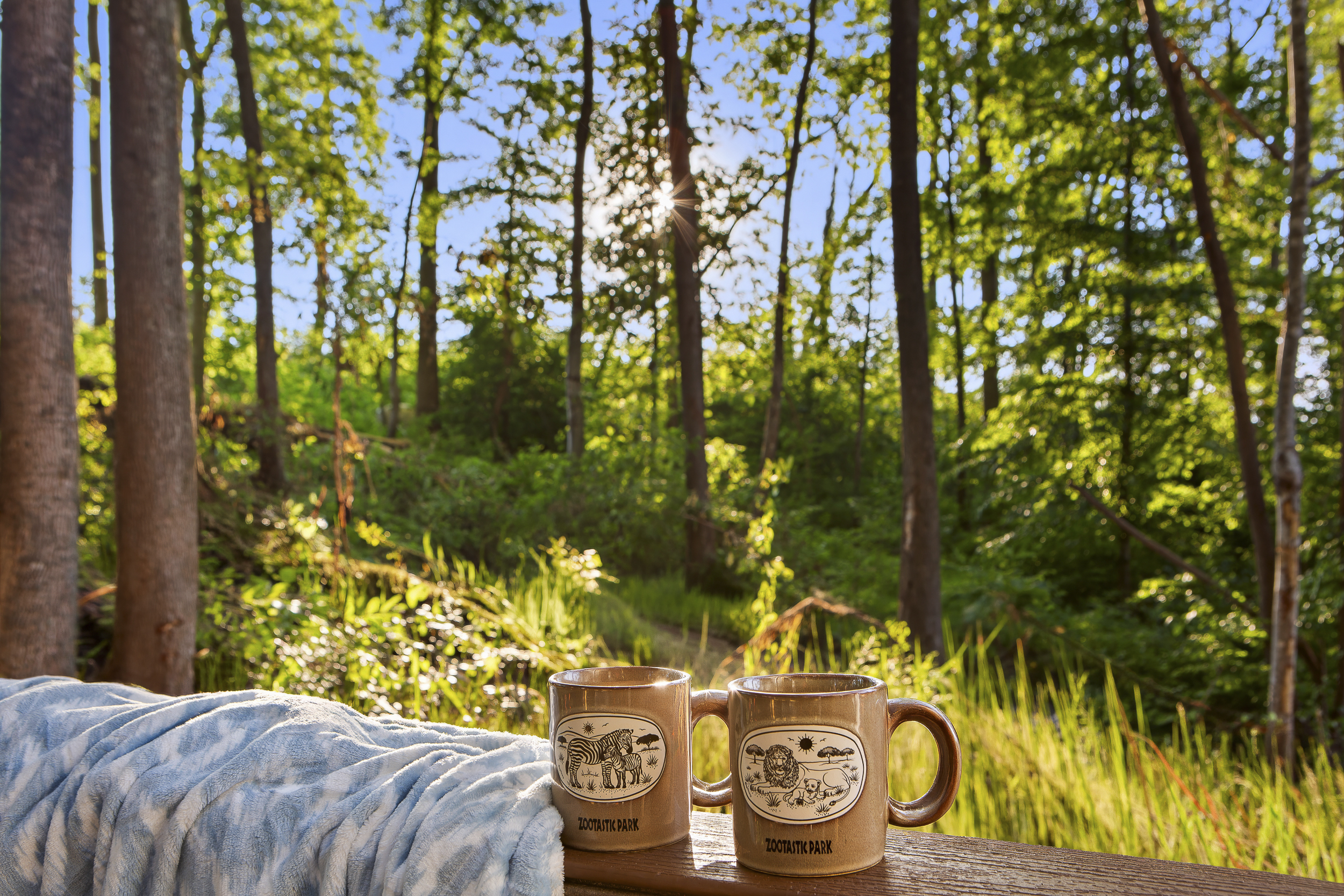 Serene Retreat: Sip your morning brew amidst the tranquil sounds of nature and lush greenery!