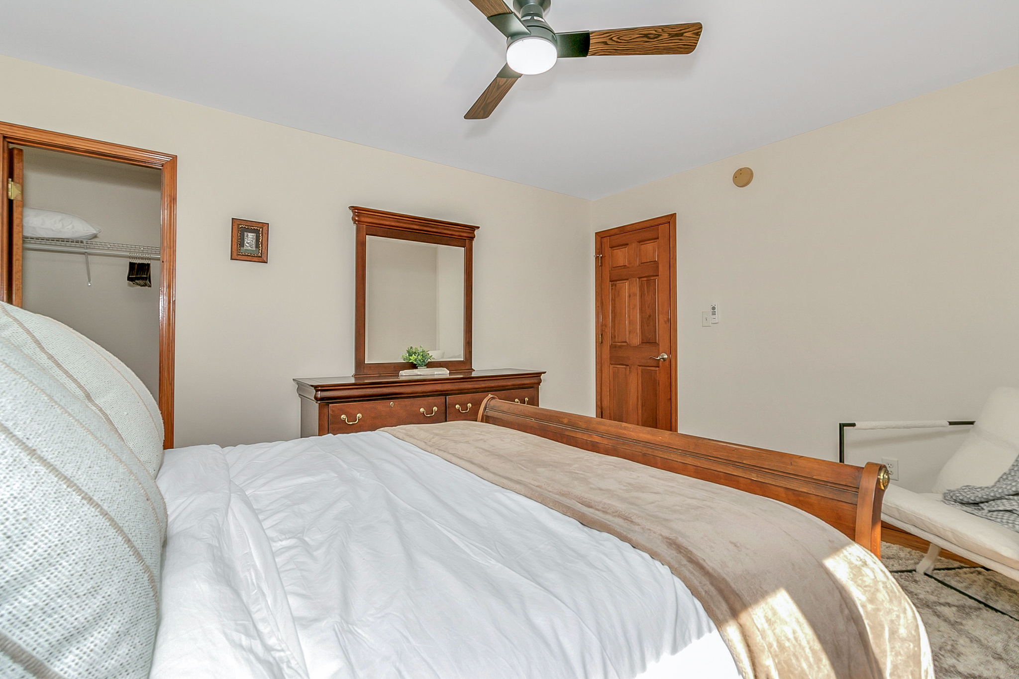 Main Level - Second Bedroom with Queen Bed