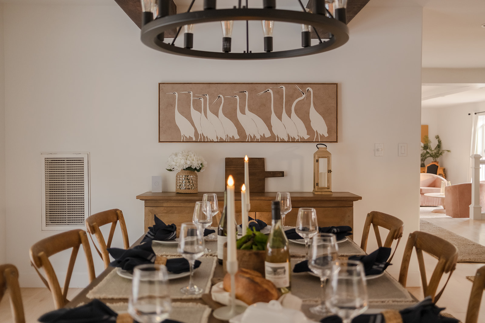 Dining area seats 8-10