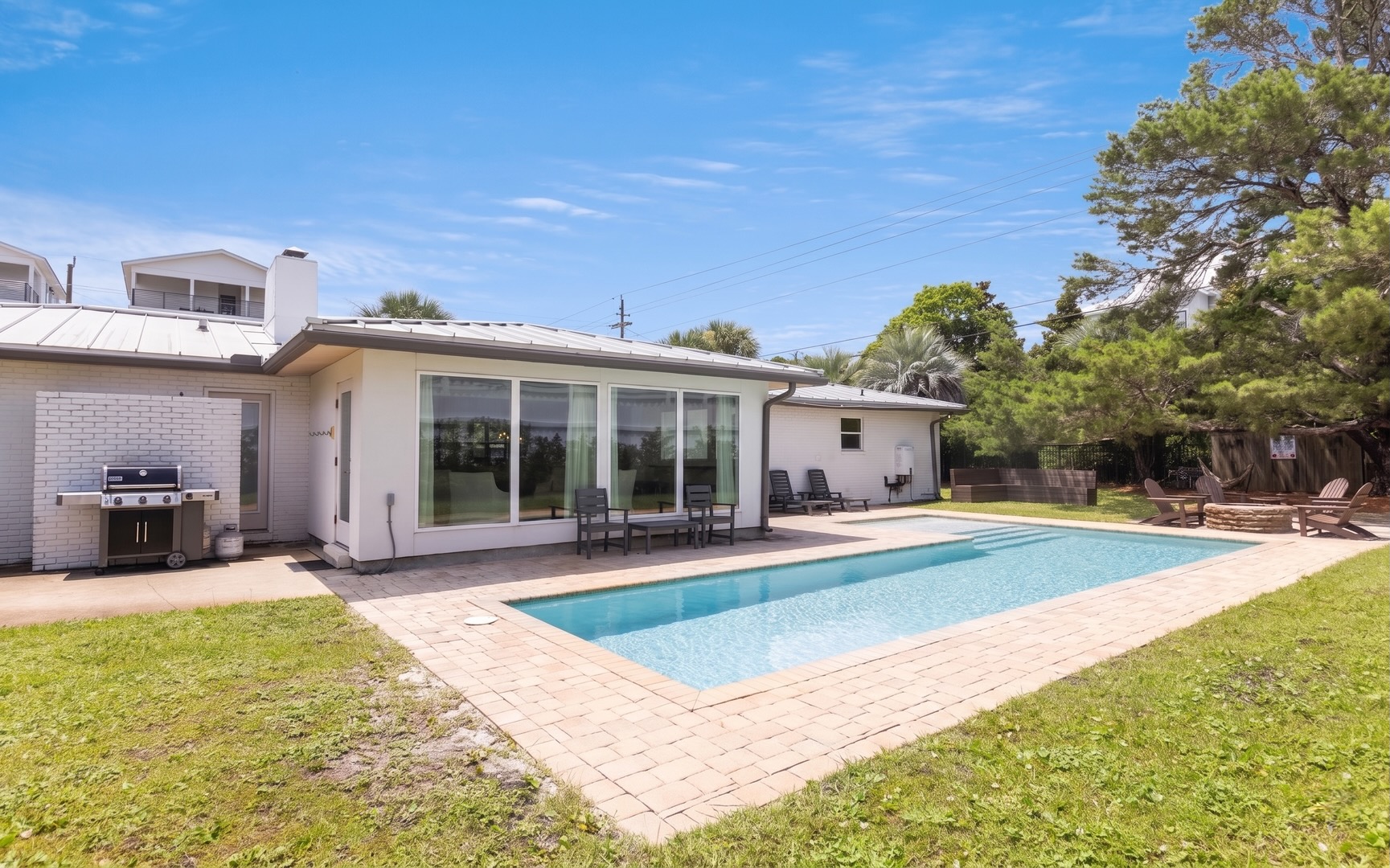 Step outside to your own private pool, where carefree afternoons become part of the vacation experience.