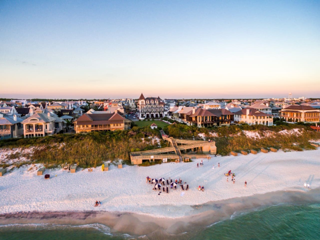 Rosemary Beach - it sits along the white sandy coast and is a short walk to the other beaches (Alys, Seacrest & Inlet Beaches)