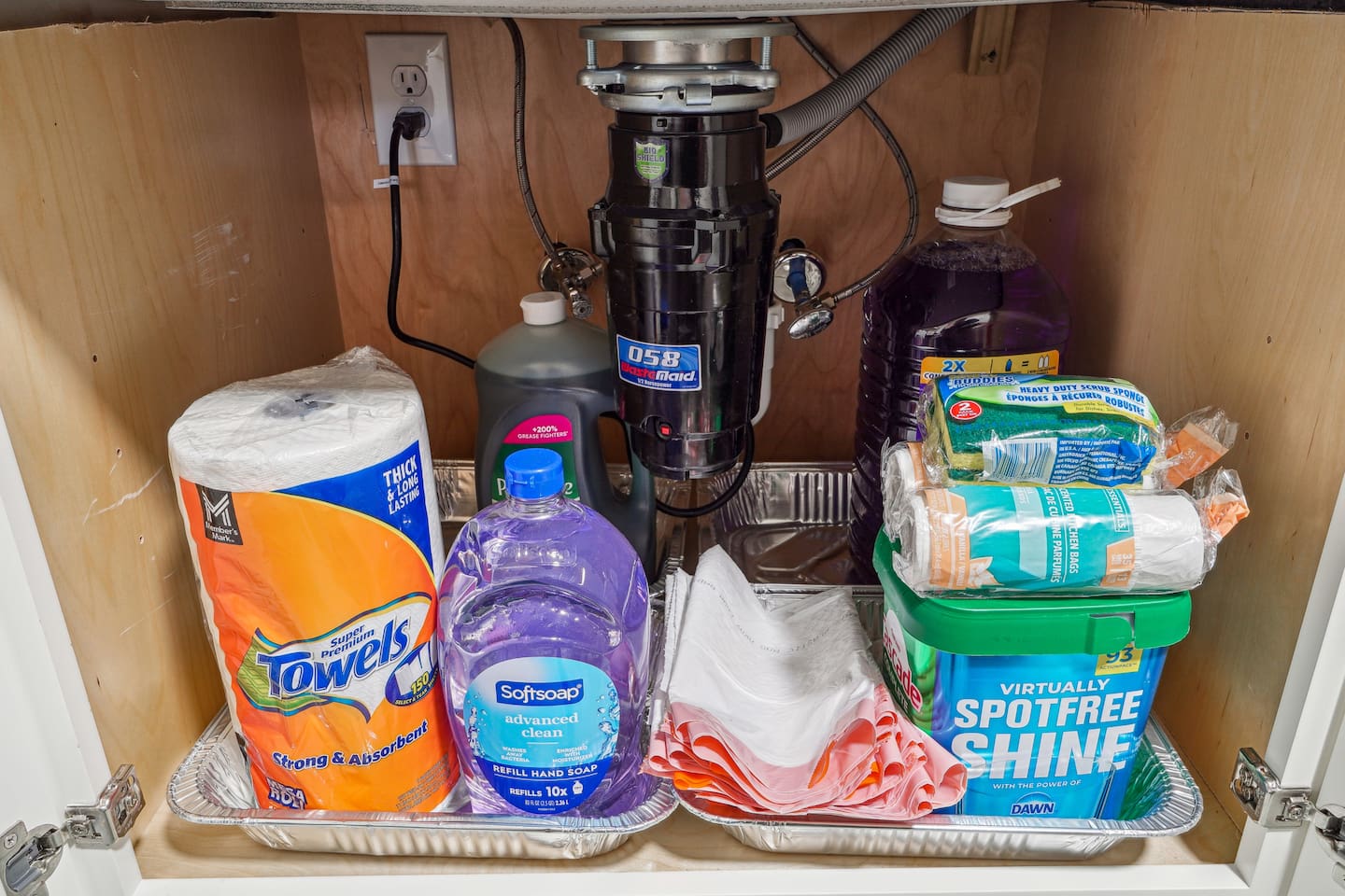 A closet stocked with essentials for guests during their stay — providing everything you need for a comfortable and convenient visit.

