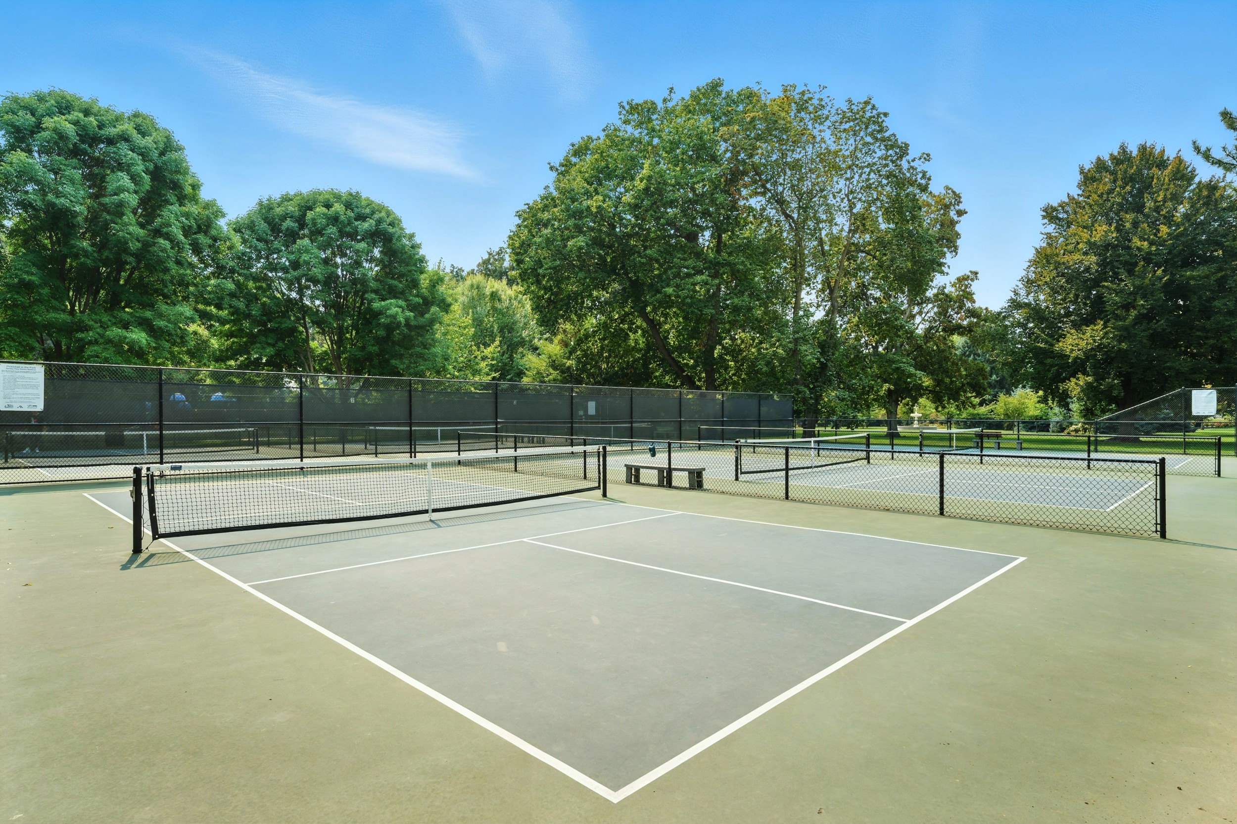 Pickleball courts at Pioneer Park