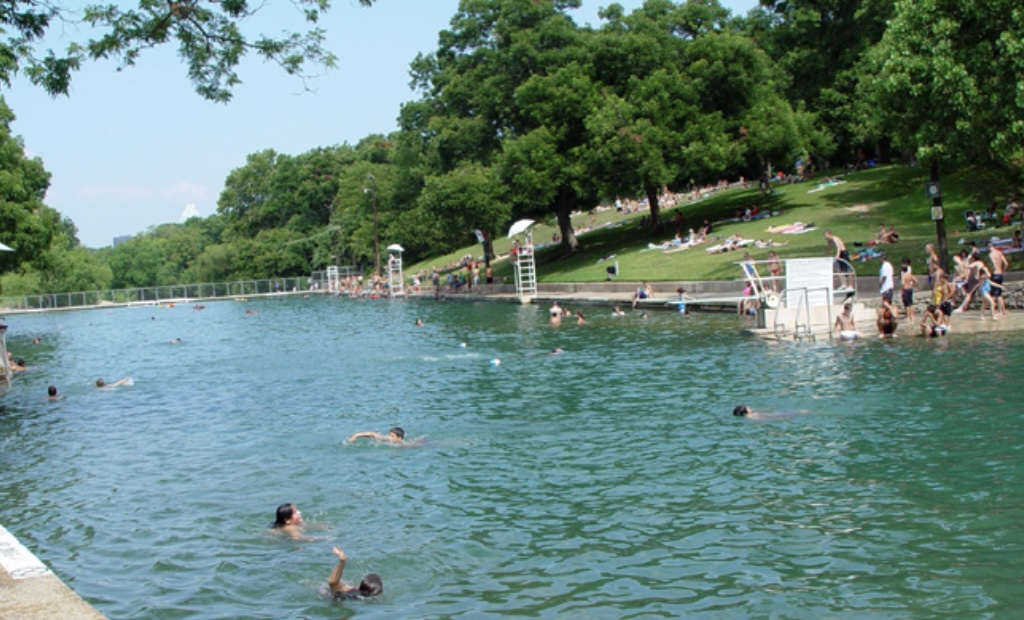 mins to barton springs