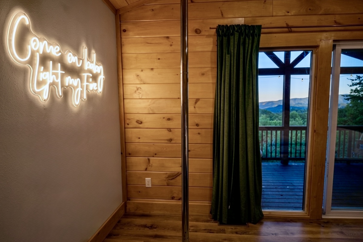 Have a little fun on our dancing/fireman’s pole in the primary suite!