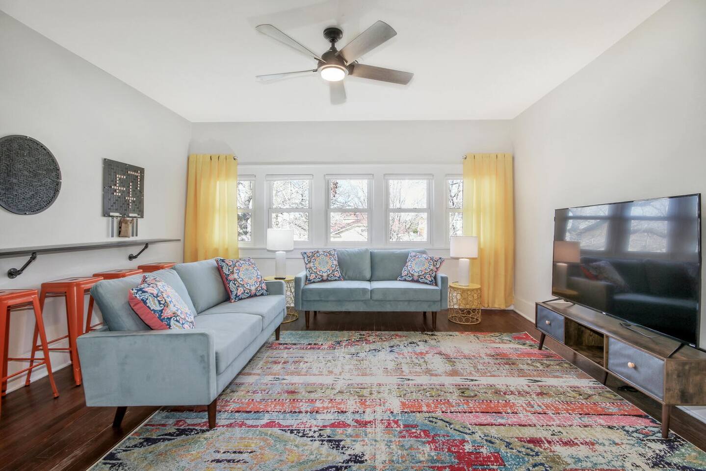 Second living room for with large TV for movie nights.