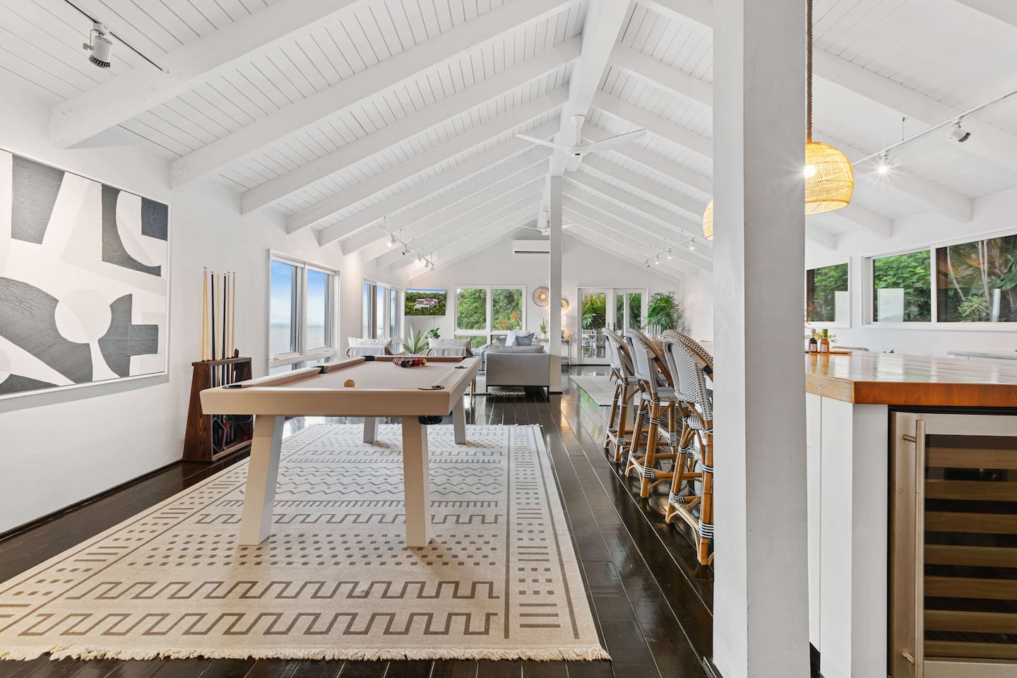 Pool table for entertaining! 