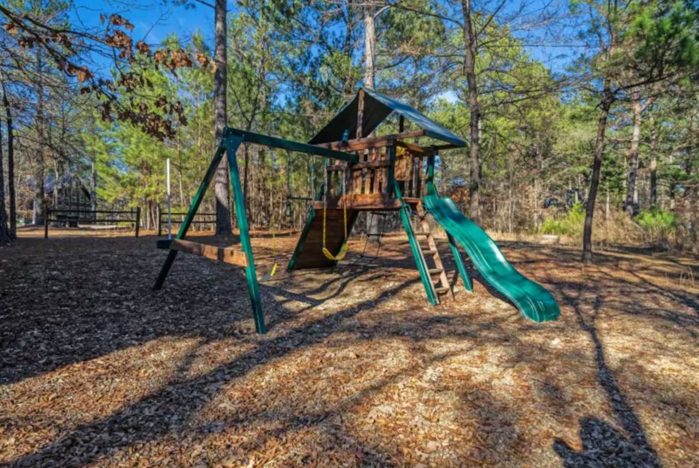 Swings and slides made for nonstop backyard fun.