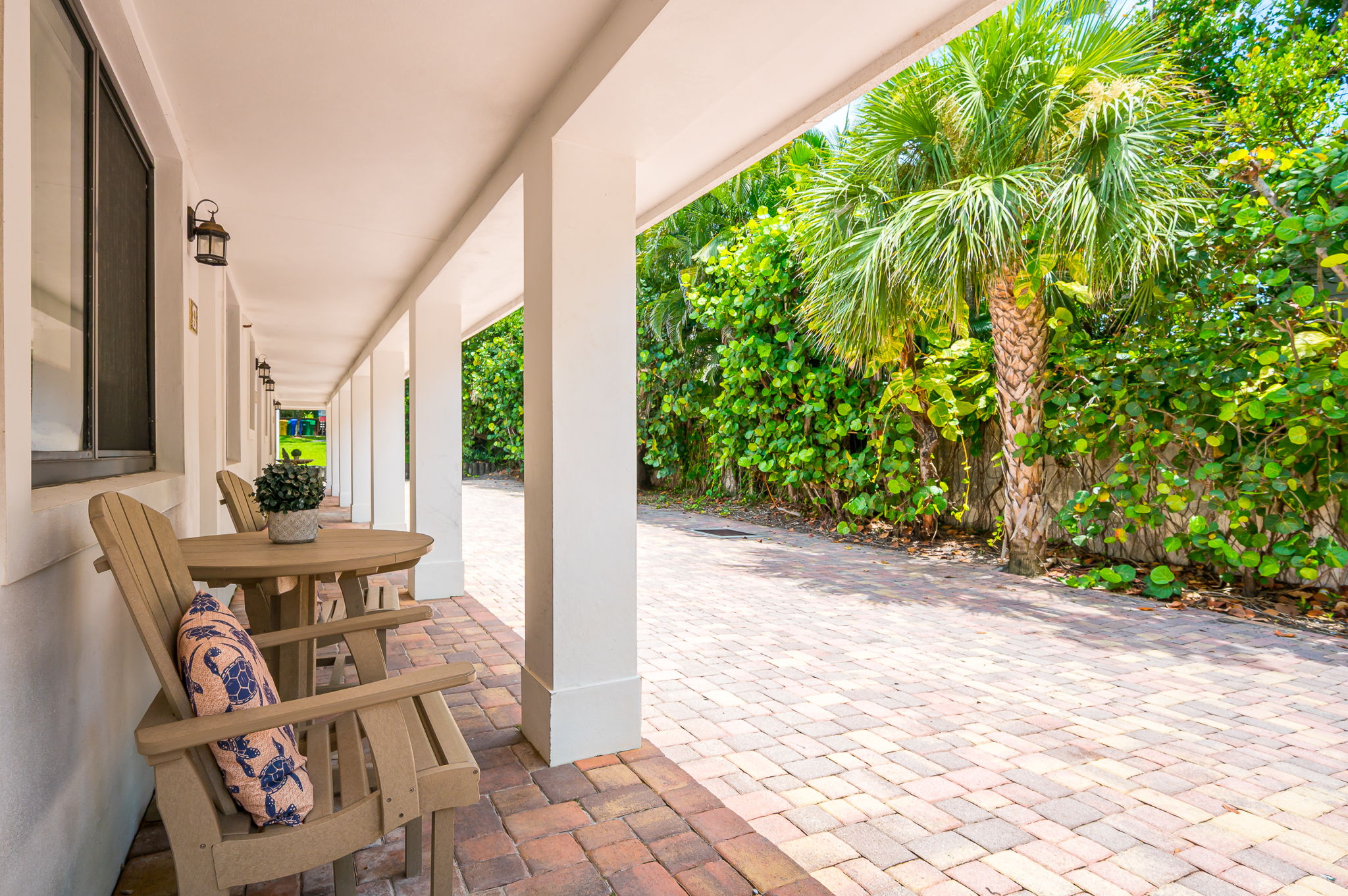 Relaxing patio seating