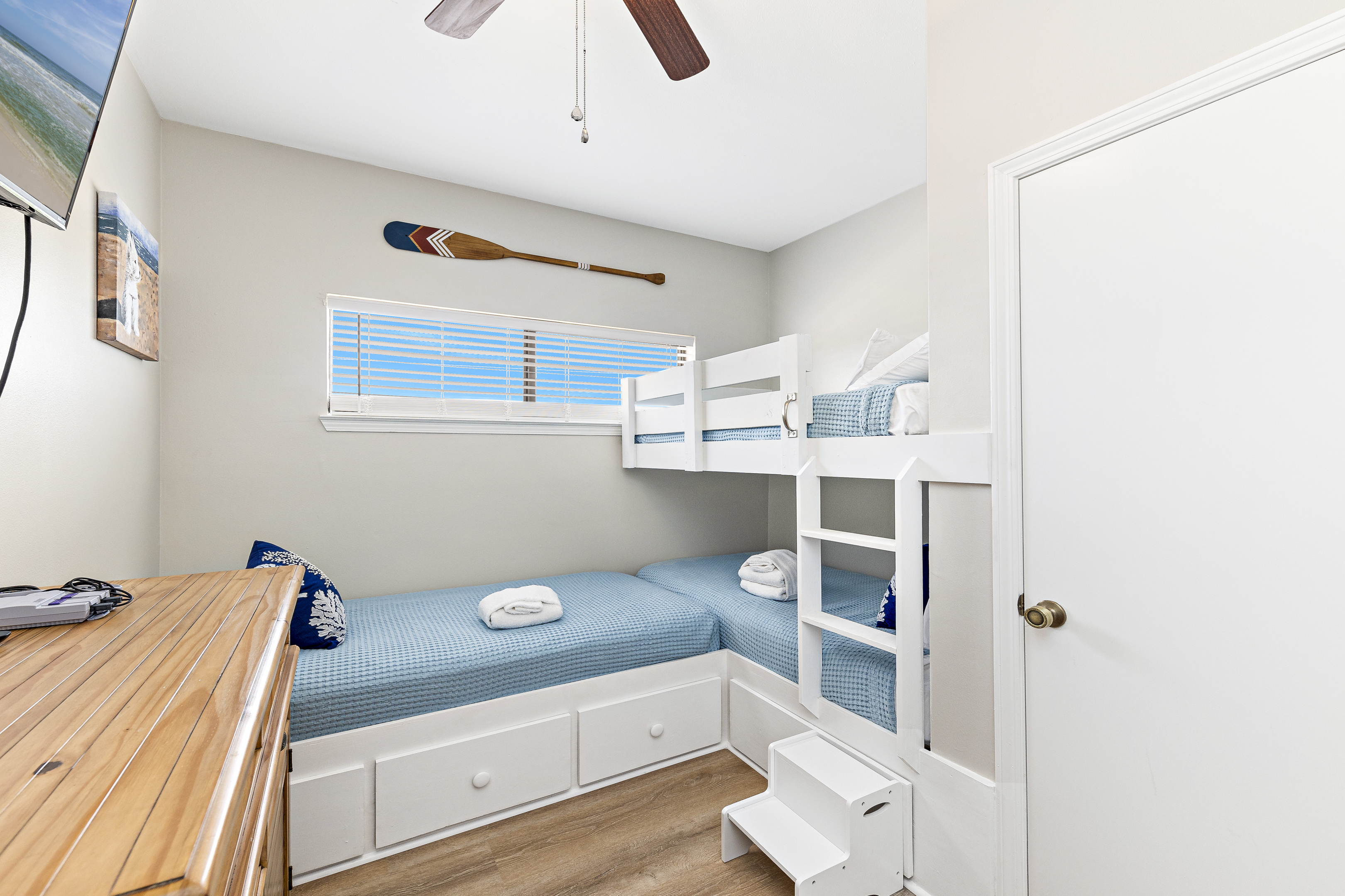 Bunk room on West Side - kids will love having their own TV with gaming system! (Bedroom 8)