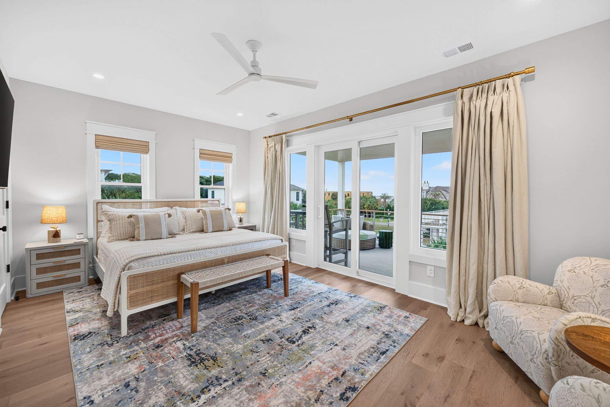 Bedroom 4: King Suite | Tahanan Palms | 3 38th Ave | IOP Escapes