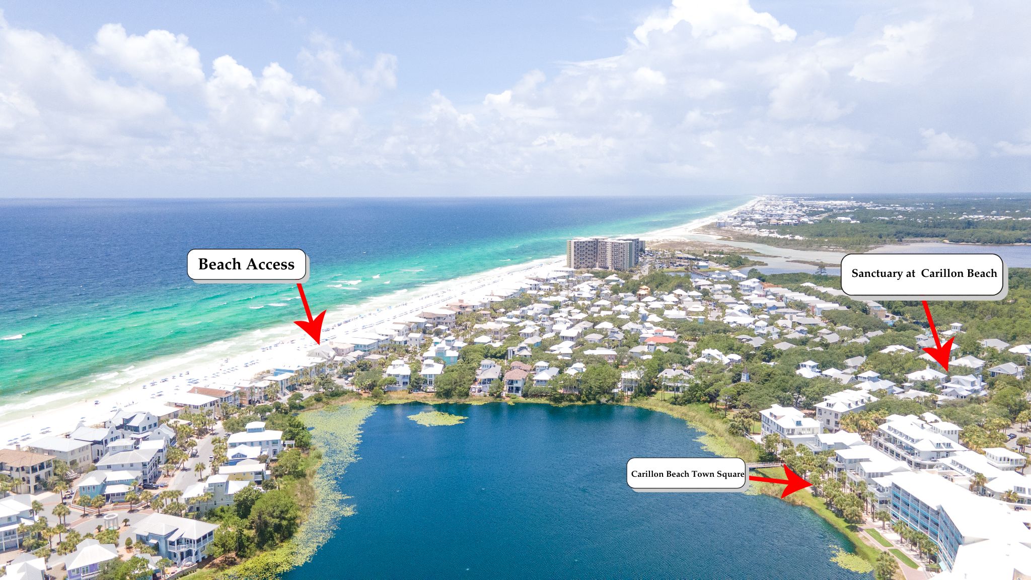 Carillon Beach & Location of Home