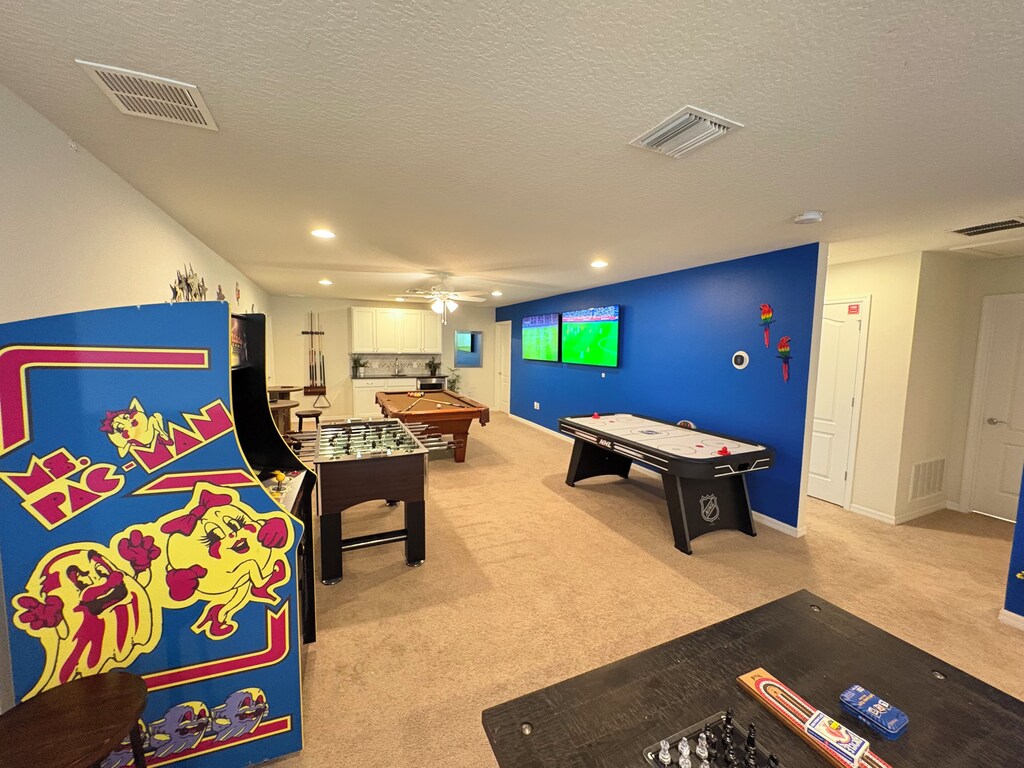Ms. Pacman arcade with all the classic games...who'll have the high score?!