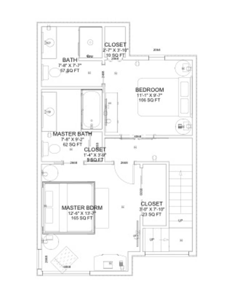Floor Plan Upper Level - Sunrise Ridge Resort Airbnb in Parksville
