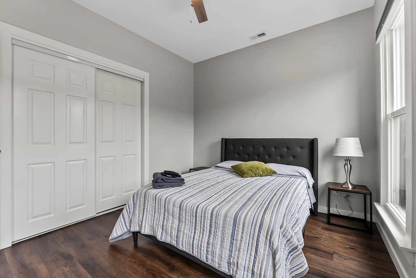 Ample closet space for storing your belongings during longer stays.